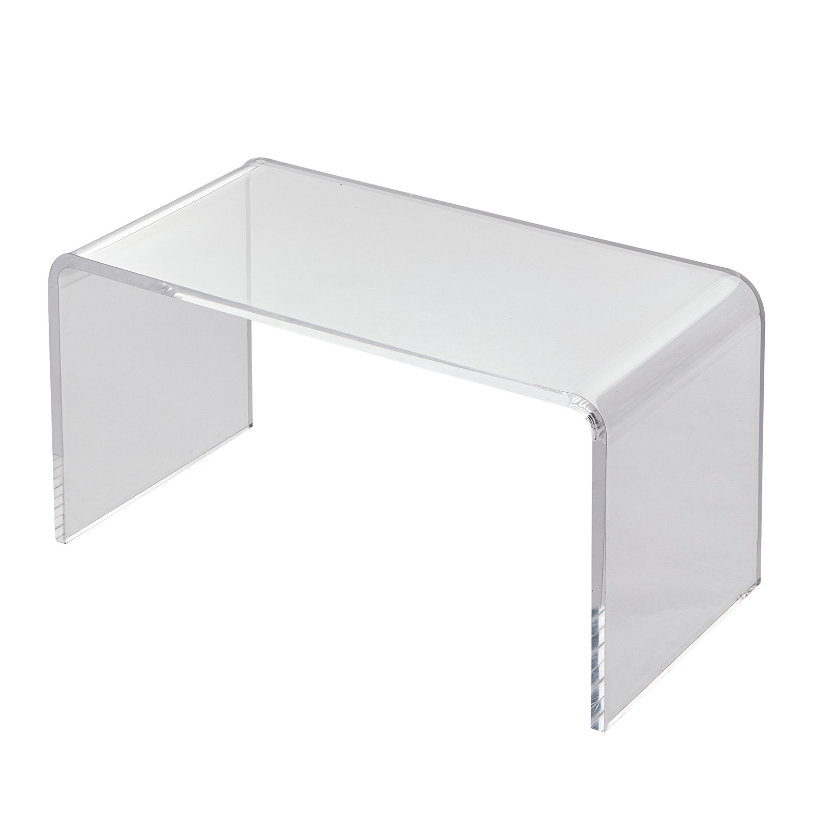 Acrylic Coffee Table, C-Shaped Clear Acrylic End Table, Terrace