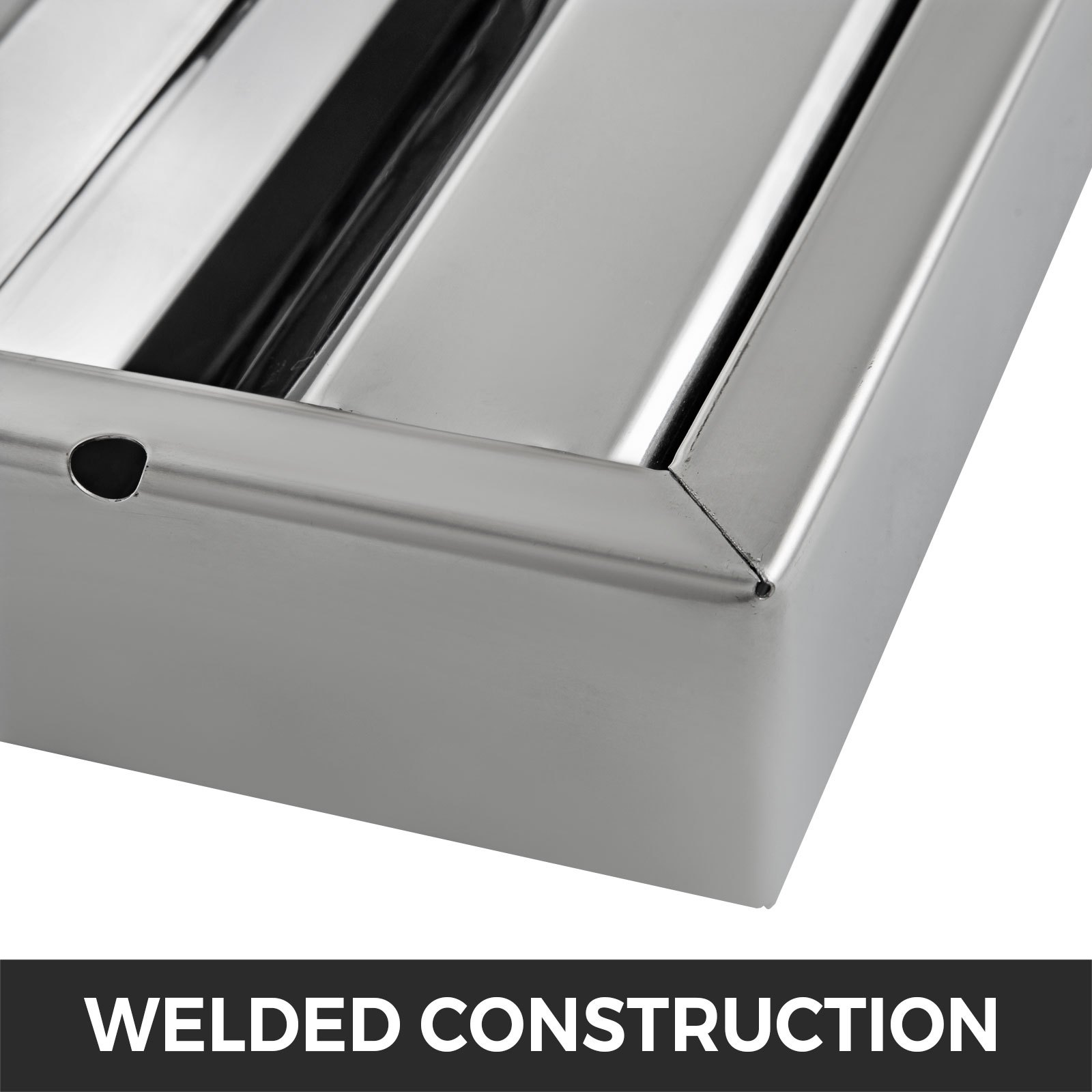 Pack of 6 Commercial Hood Filters, 19.5"x19.5" Stainless Steel Grease Filter