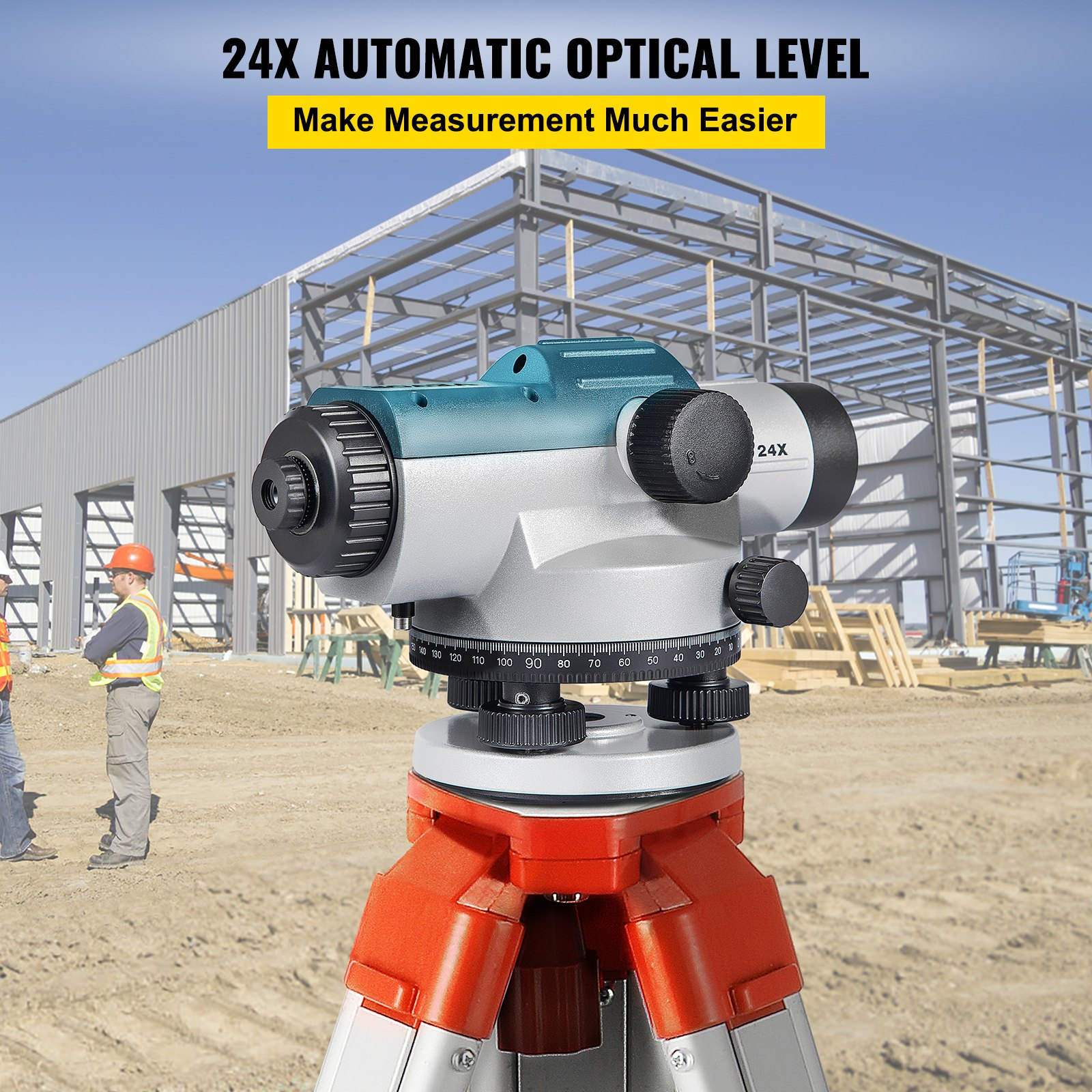 Automatic Optical Level 24X Optical Auto Level High Precision Height/Distance/A