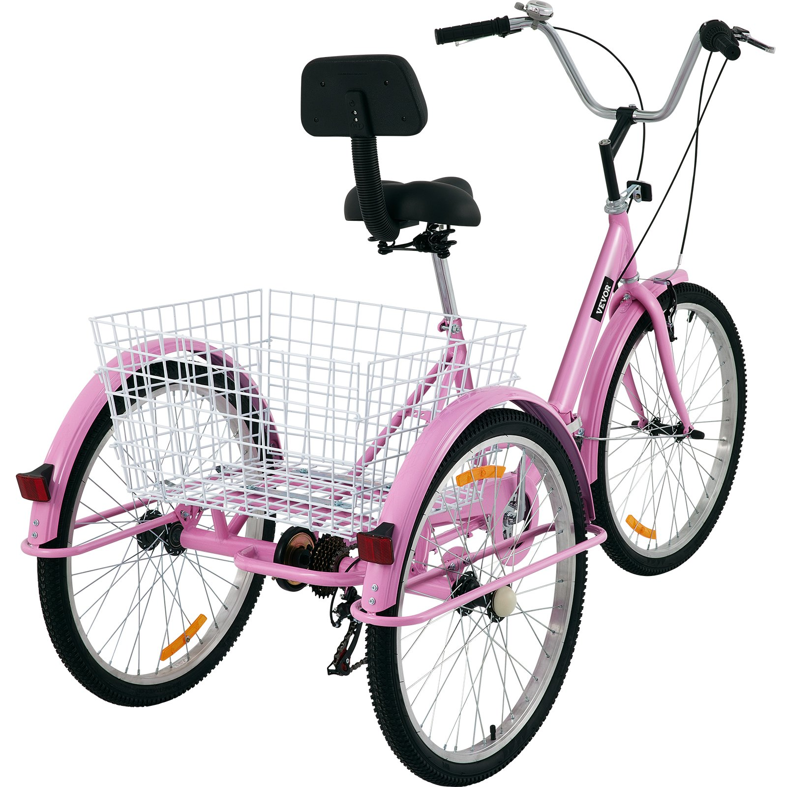 26" Adult Tricycle, 7-Speed 3-Wheel Folding Bike for Adults with Adjustable Seat - Picture 10 of 10