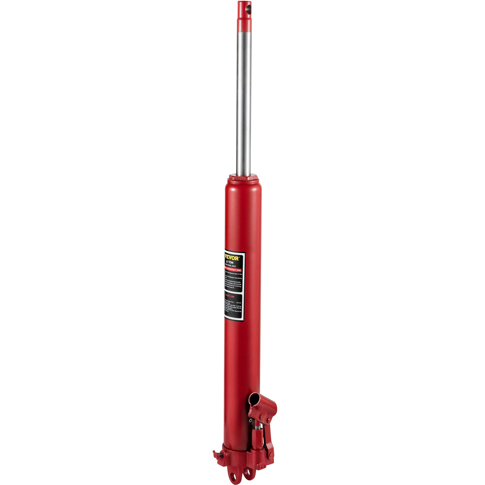 Hydraulic Long Ram Jack, 8 Tons/17363 lbs Capacity, Red