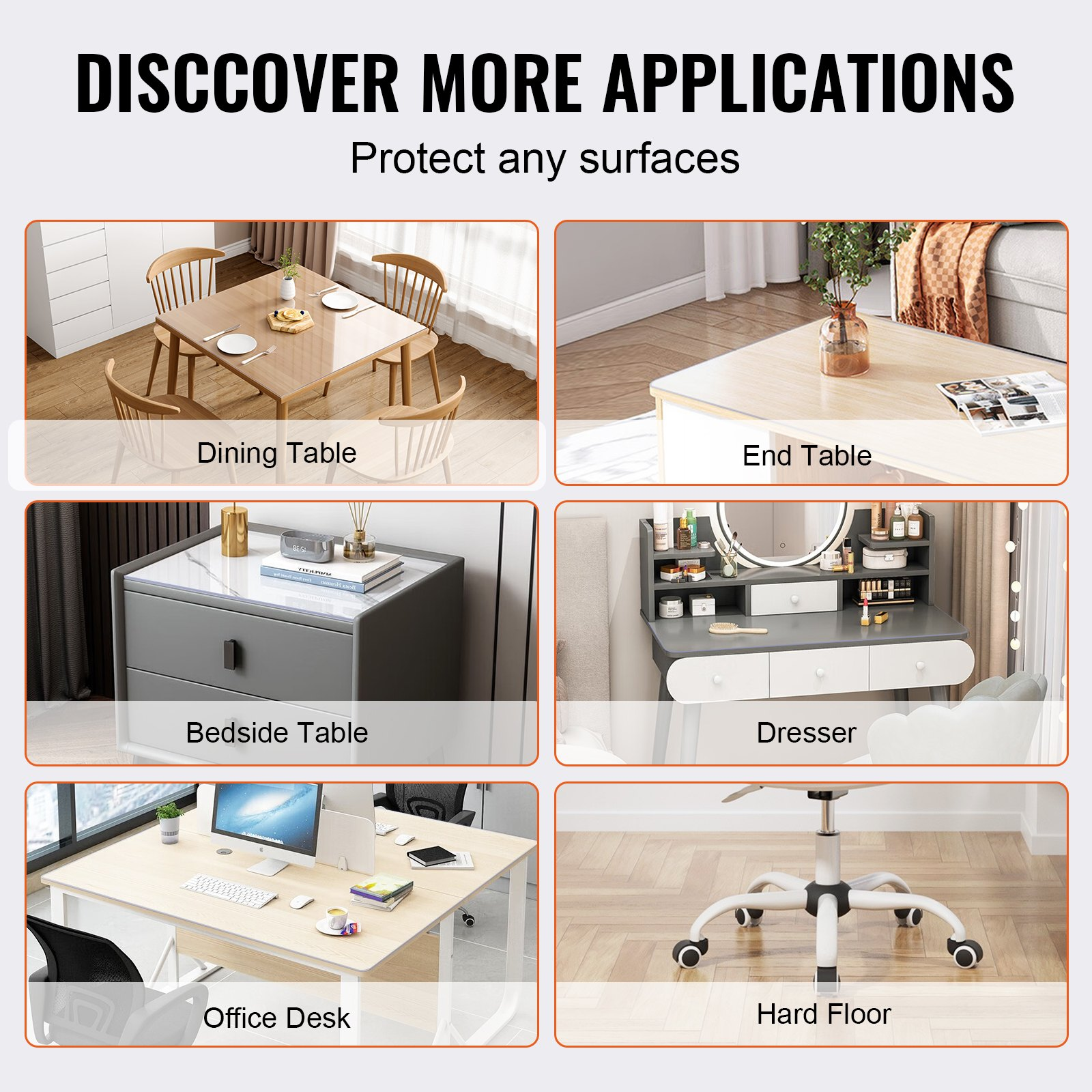 Clear Table Cover Protector, Dining Room Table