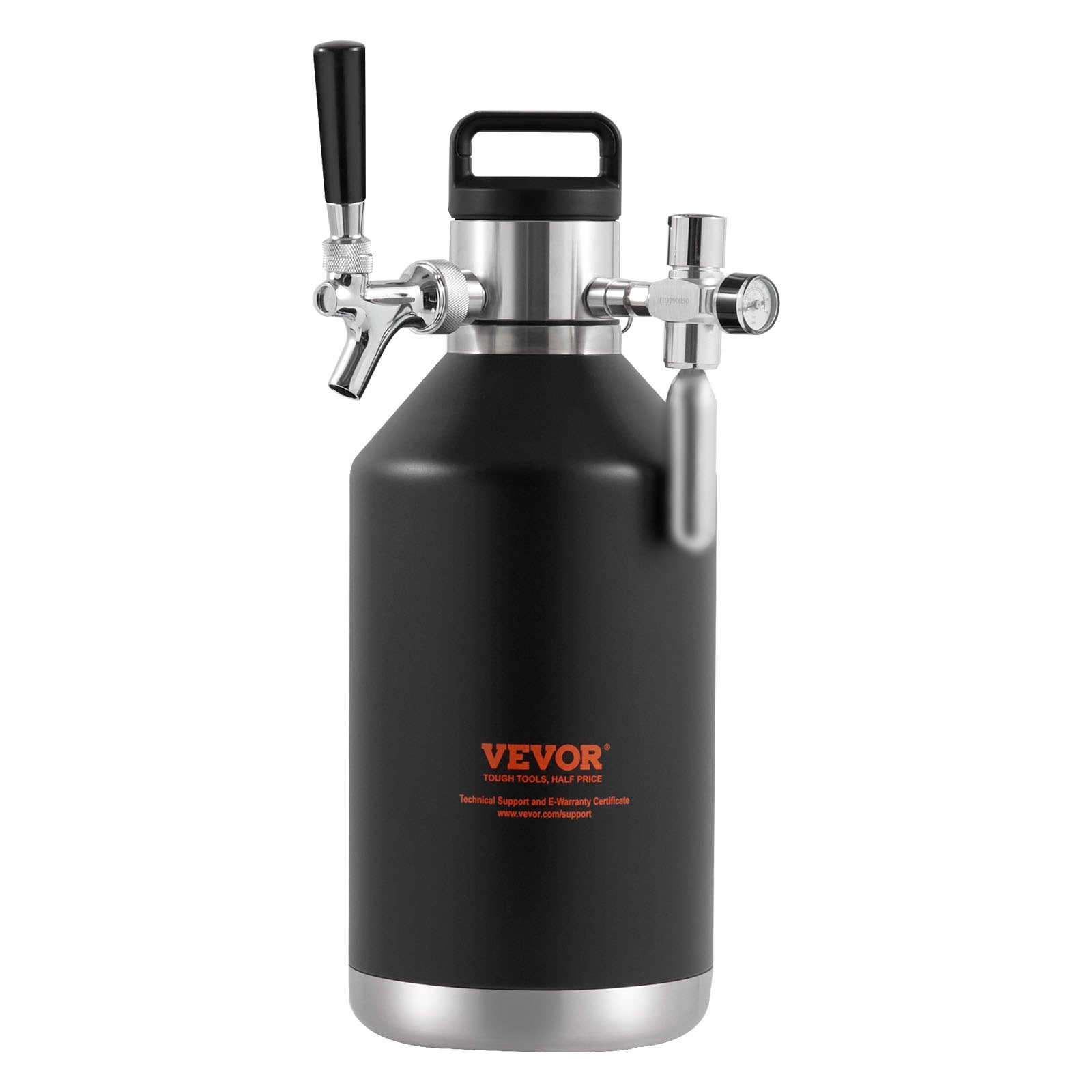 VEVOR Beer Growler Tap System, 128Oz 4L Mini Keg, Craft Beer