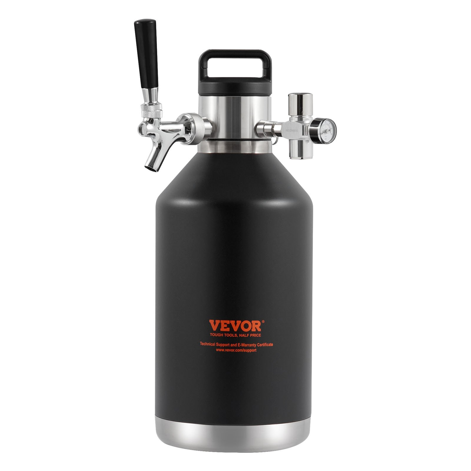 VEVOR Beer Growler Tap System, 128Oz 4L Mini Keg, Craft Beer