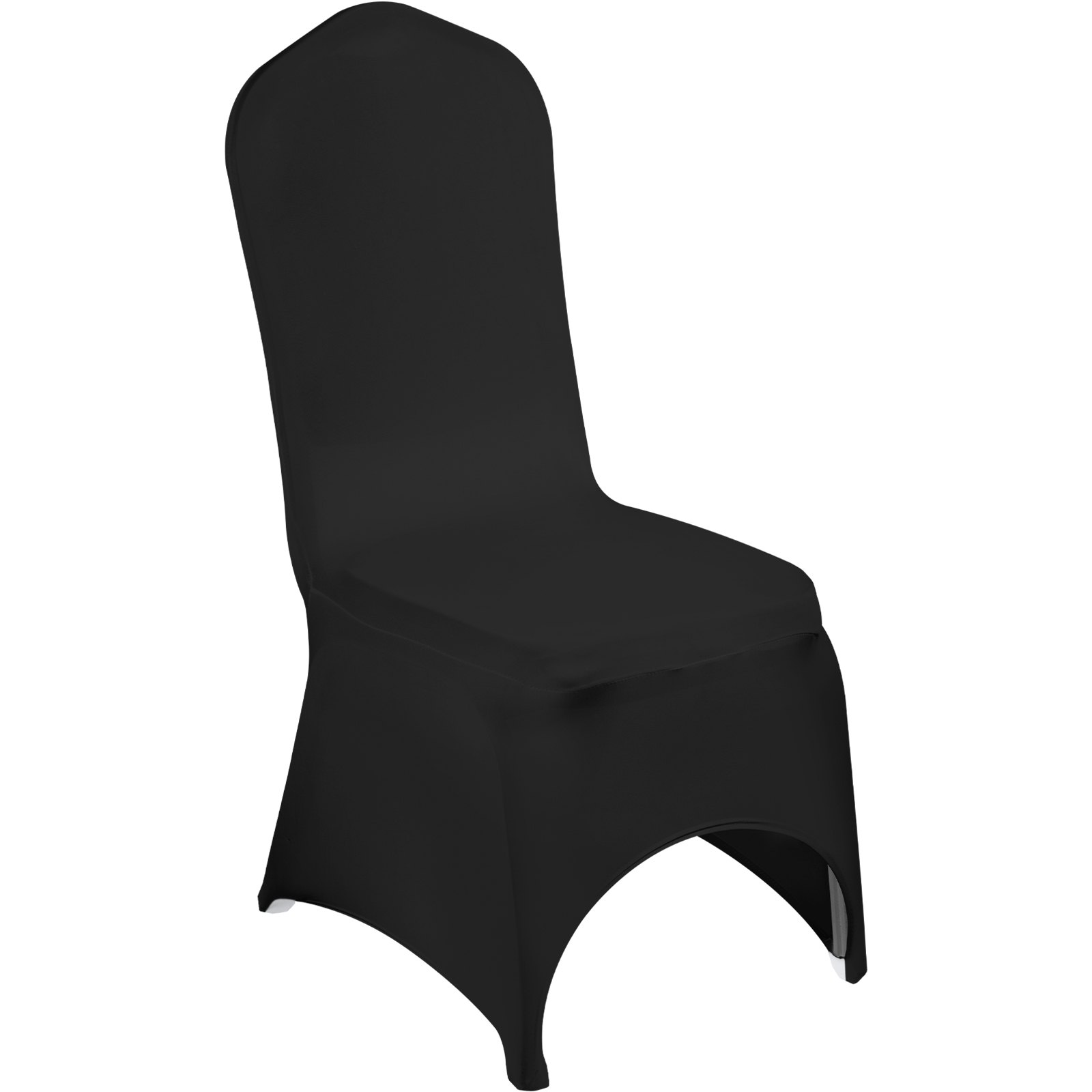 VEVOR Stretch Spandex Folding Chair Covers | 50PCS Black | Universal Fitted Arch