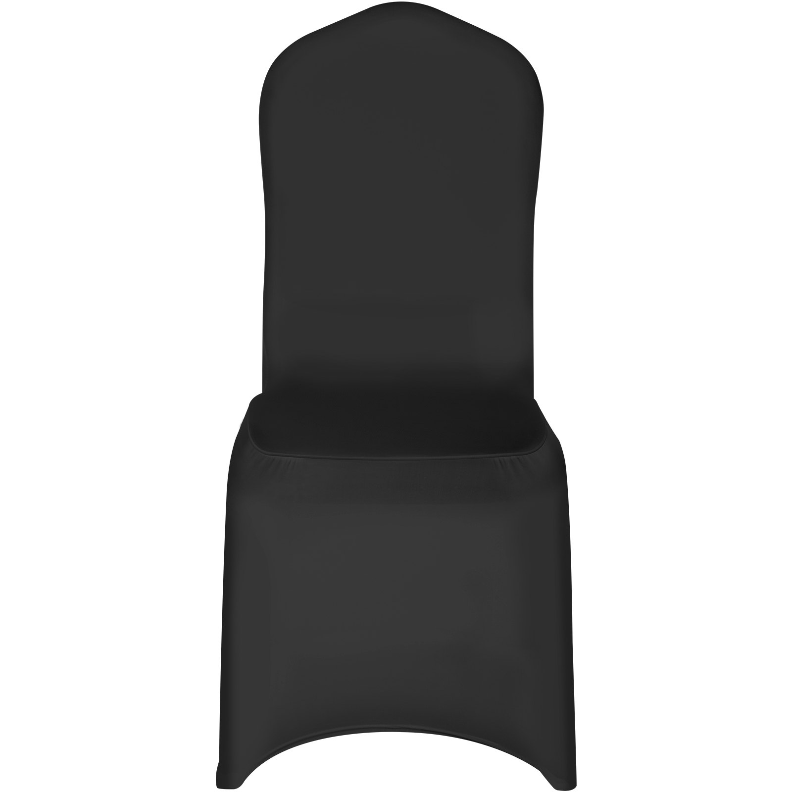 VEVOR Stretch Spandex Folding Chair Covers | 50PCS Black | Universal Fitted Arch