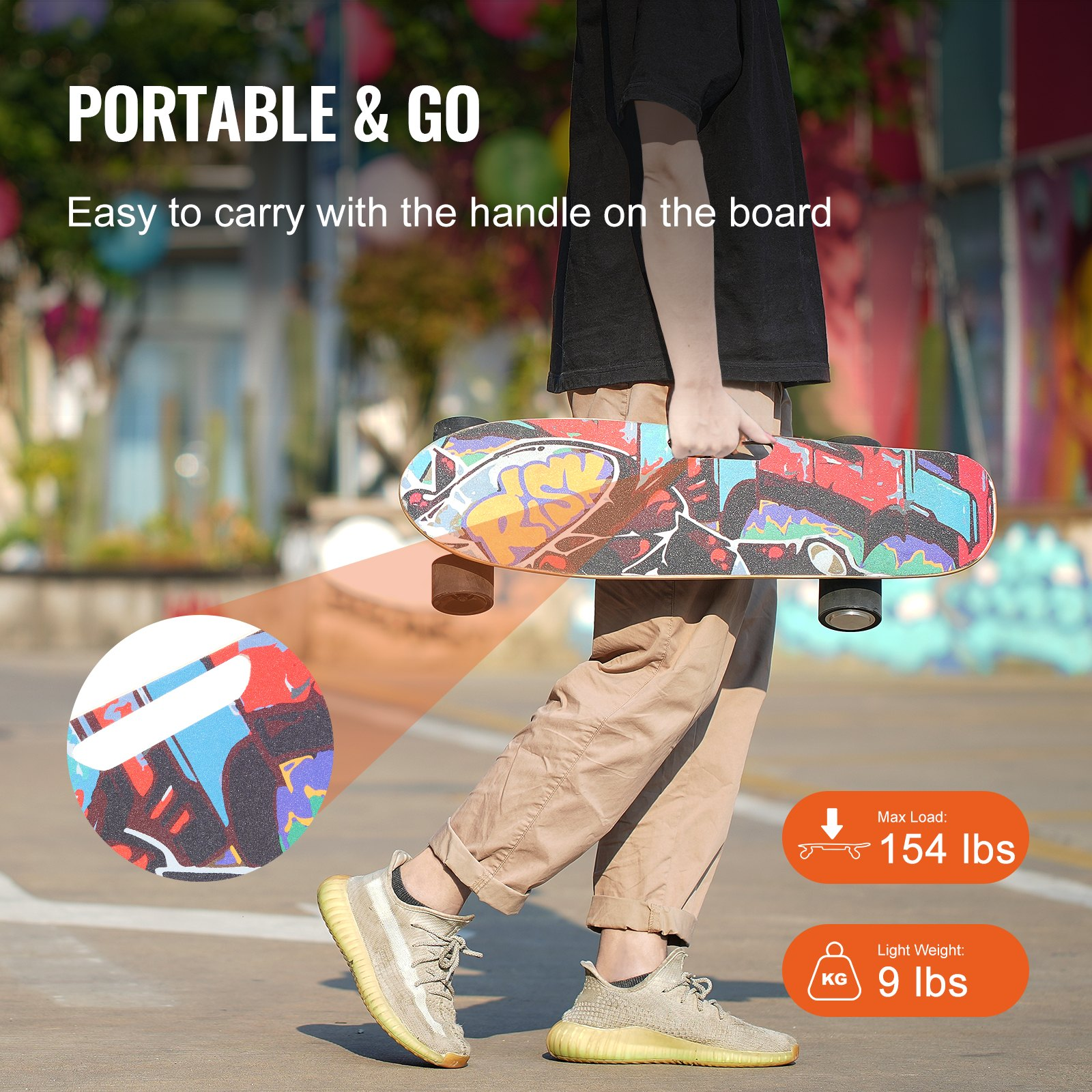 Electric Longboard Skateboard with Control | 5 Miles Range for Adults & Kids - Picture 4 of 11