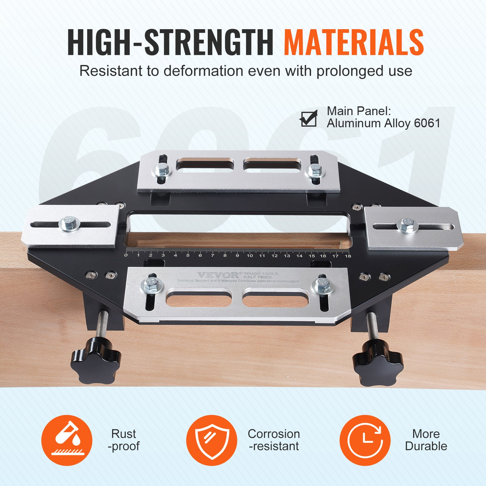 Aluminum Door Hinge Jig Slotting Locator for Hinge & Lock Installation