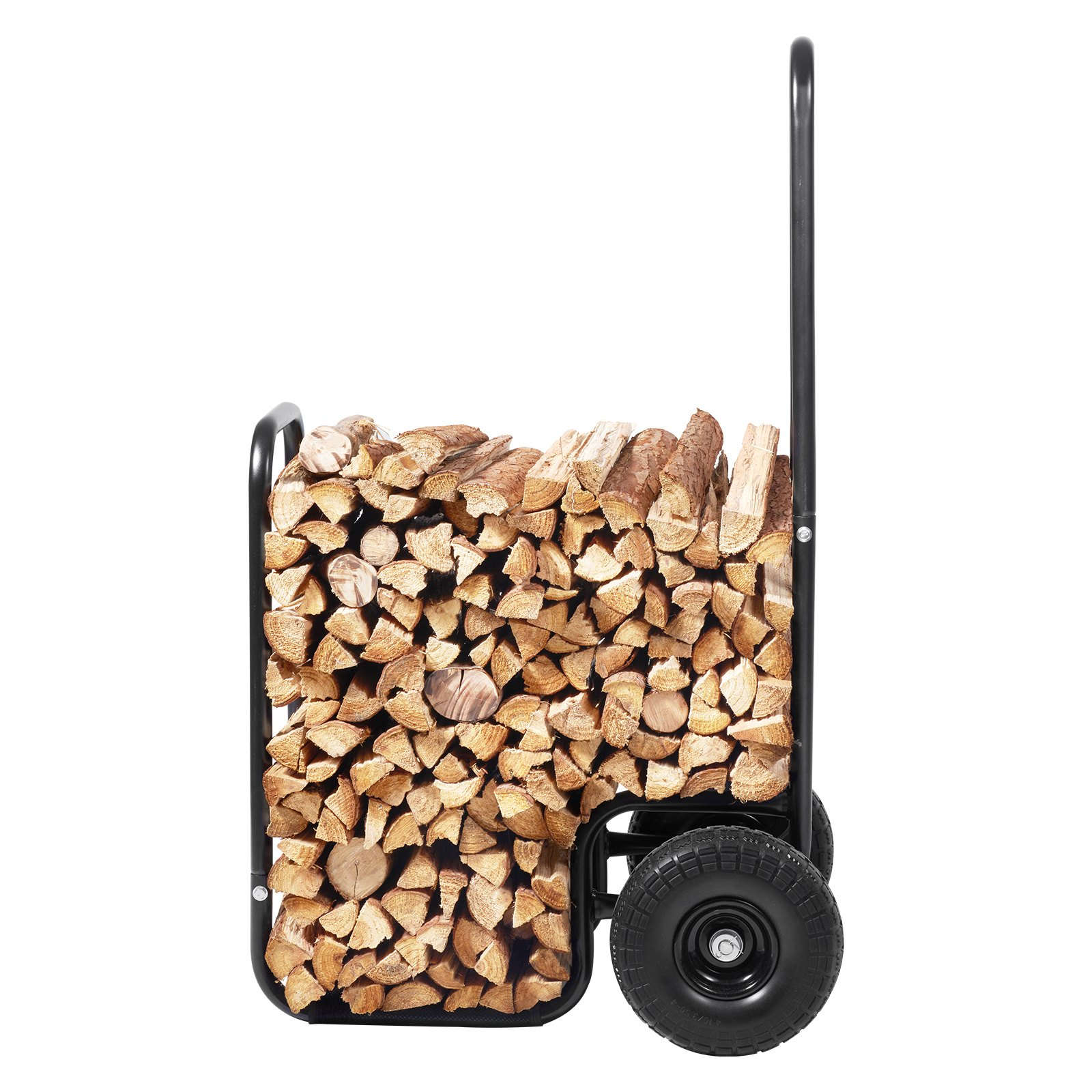 Firewood Log Cart, 250 lbs Capacity, Black