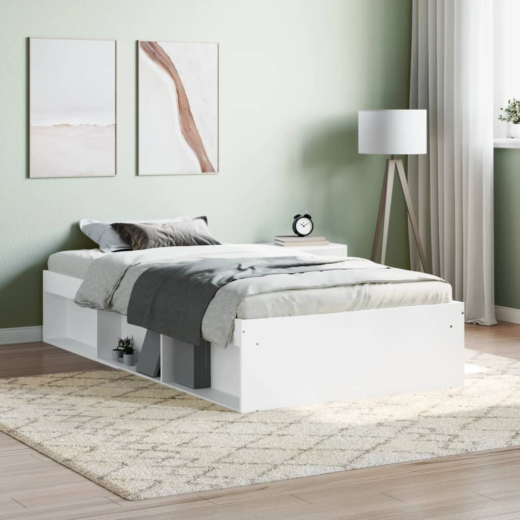 vidaXL Bed Frame White 90x200 cm