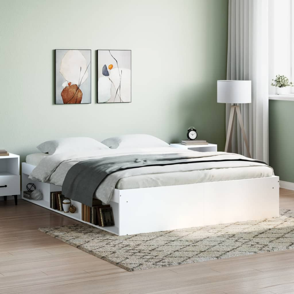 vidaXL Bed Frame White 160x200 cm