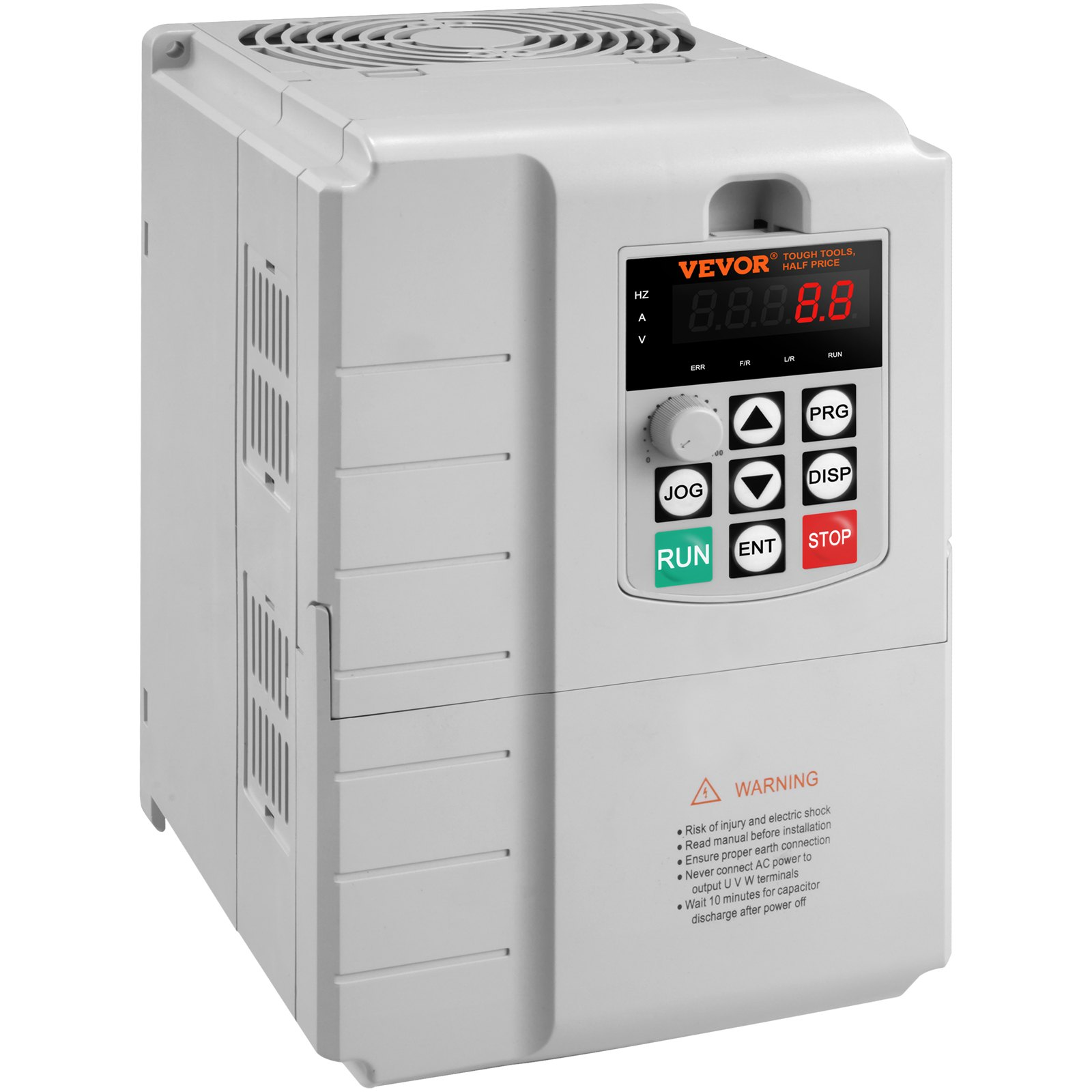 VEVOR VFD 7.5KW, 10HP Variable Frequency Drive for 3-Phase Motor Speed Control