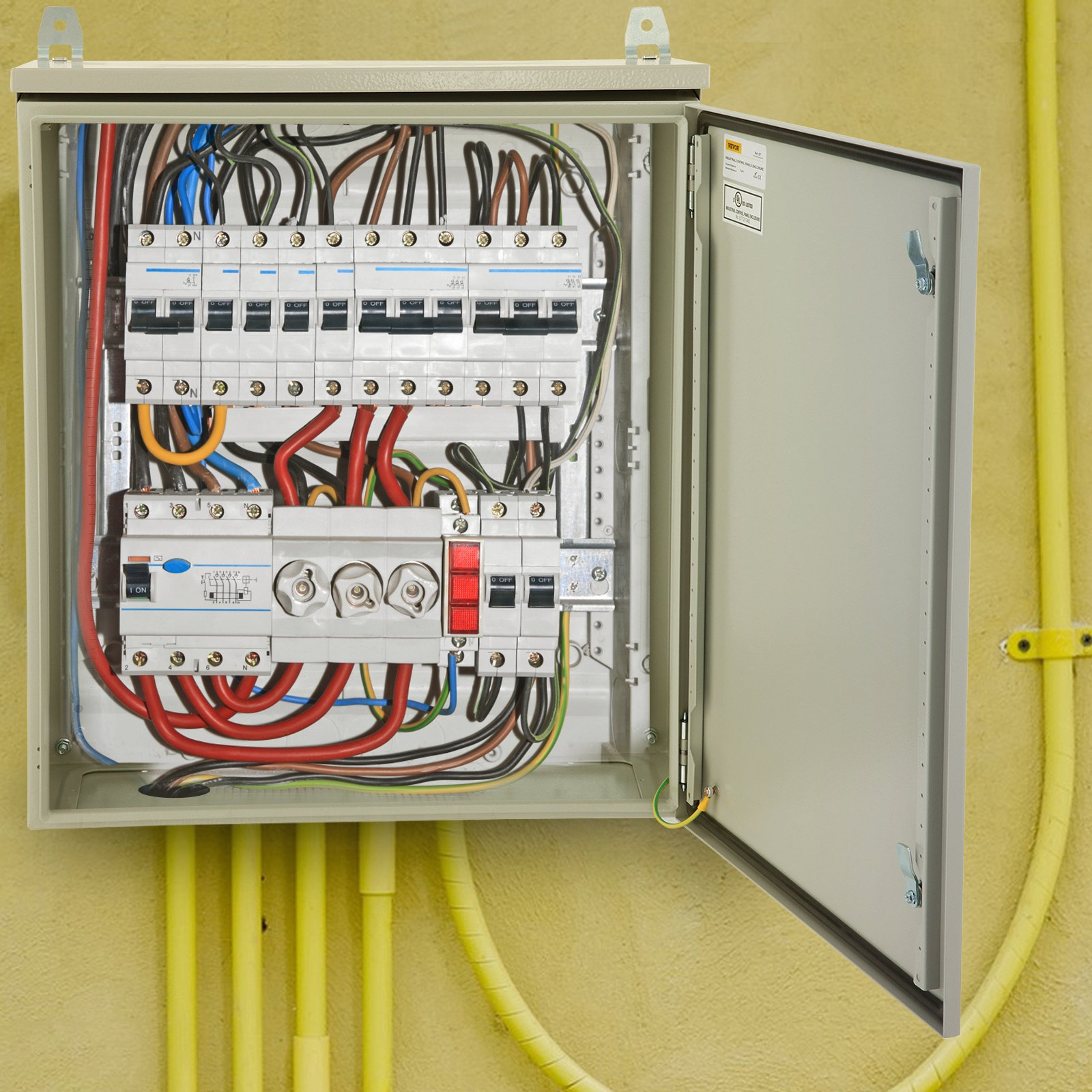 VEVOR Electrical Enclosure, 24x24x8in, with Rain Hood