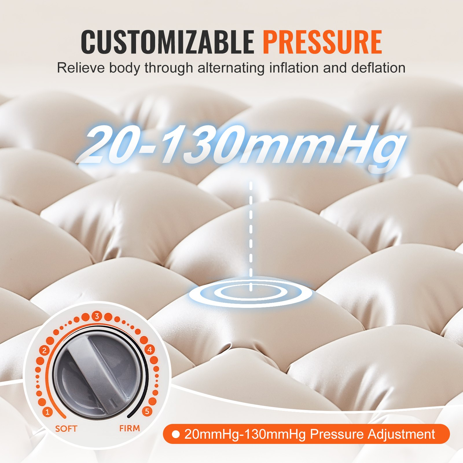 VEVOR Alternating Air Pressure Mattress, 350LBS Loading