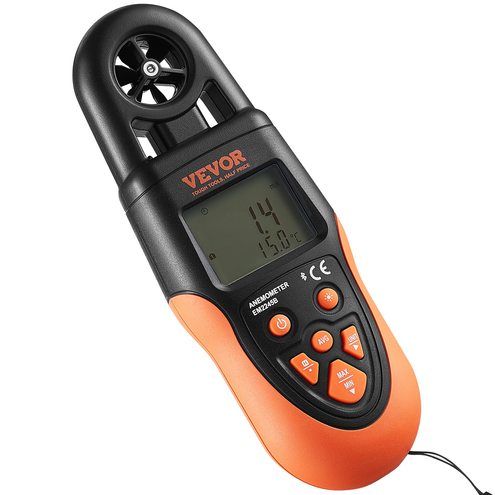 Bluetooth Handheld Anemometer, 14℉-140℉, for Surfing Drone Flying HVAC - Picture 10 of 10