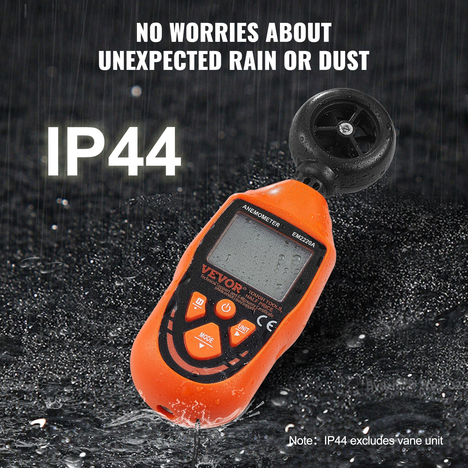 Anemometro Portatile, 14°F-113°F, per Vela Surf Drone Volante HVAC - Foto 4 di 10
