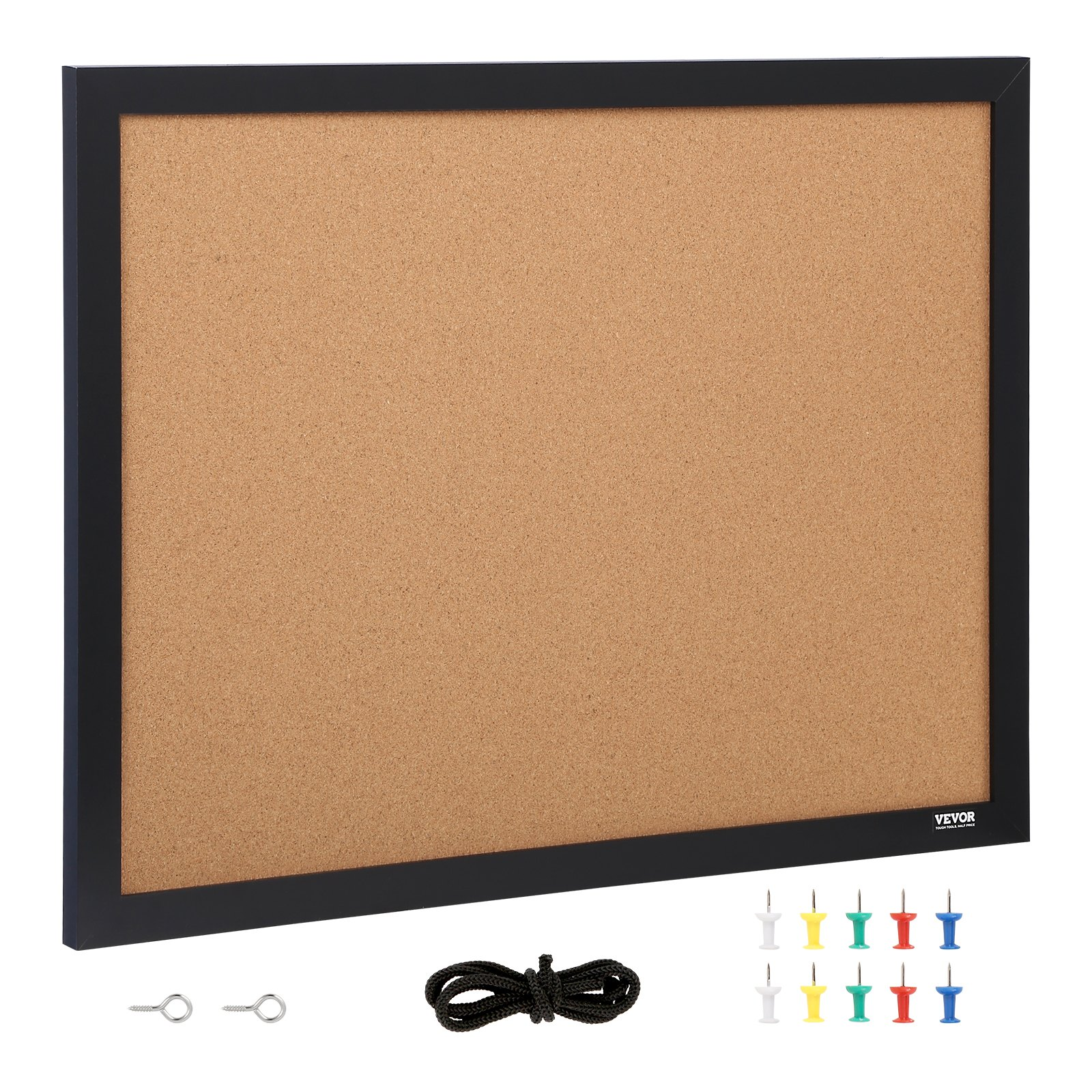 Cork Board - Double-sided Bulletin Board with MDF Sticker Frame, 24 x 18 inches - Picture 8 of 10