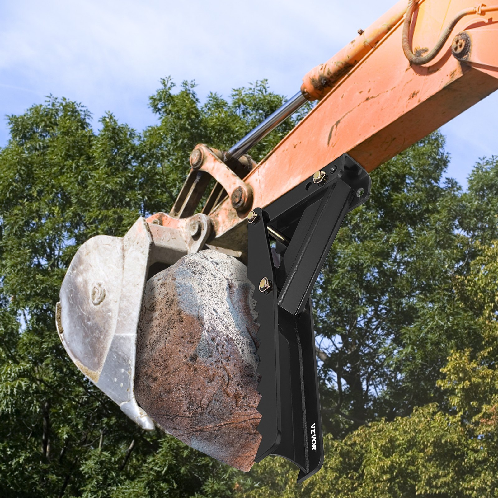 VEVOR 36 inch Backhoe Excavator Thumb Attachments Adjustable Extreme Weld On Bac - Bild 7 von 10