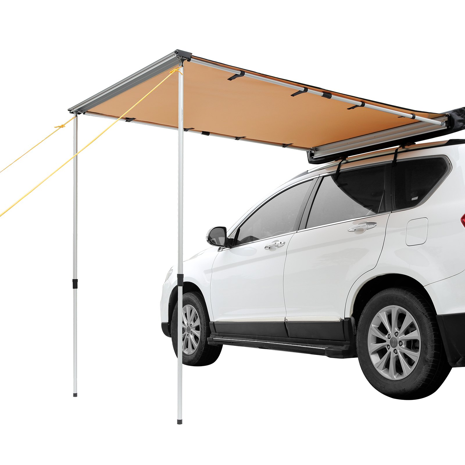 Car Side Awning, Large 6.6' x 8.2' Shade Coverage Vehicle Awning, Campers - Picture 9 of 11