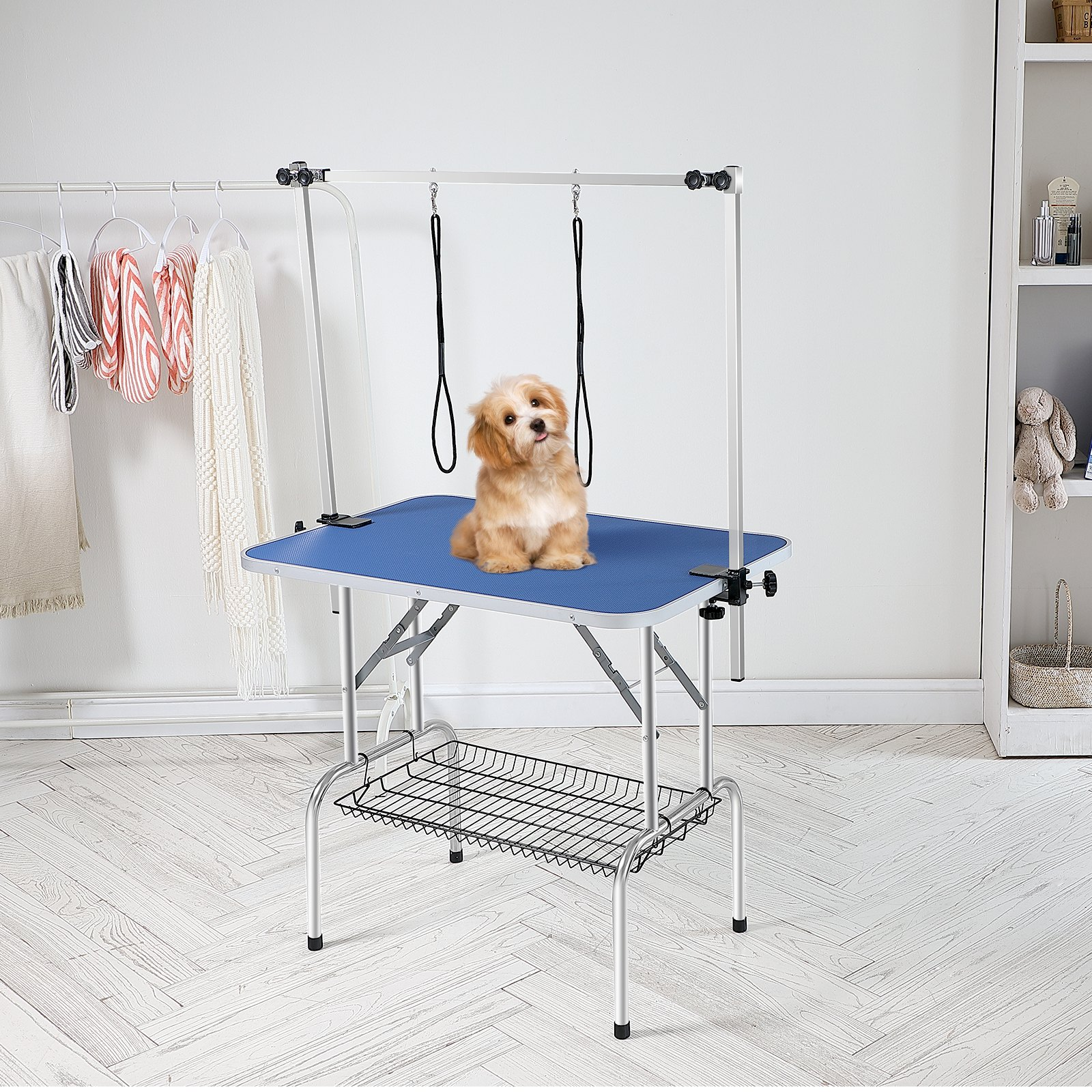 VEVOR Pet Grooming Table Two Arms with Clamp, Bearing 330lbs