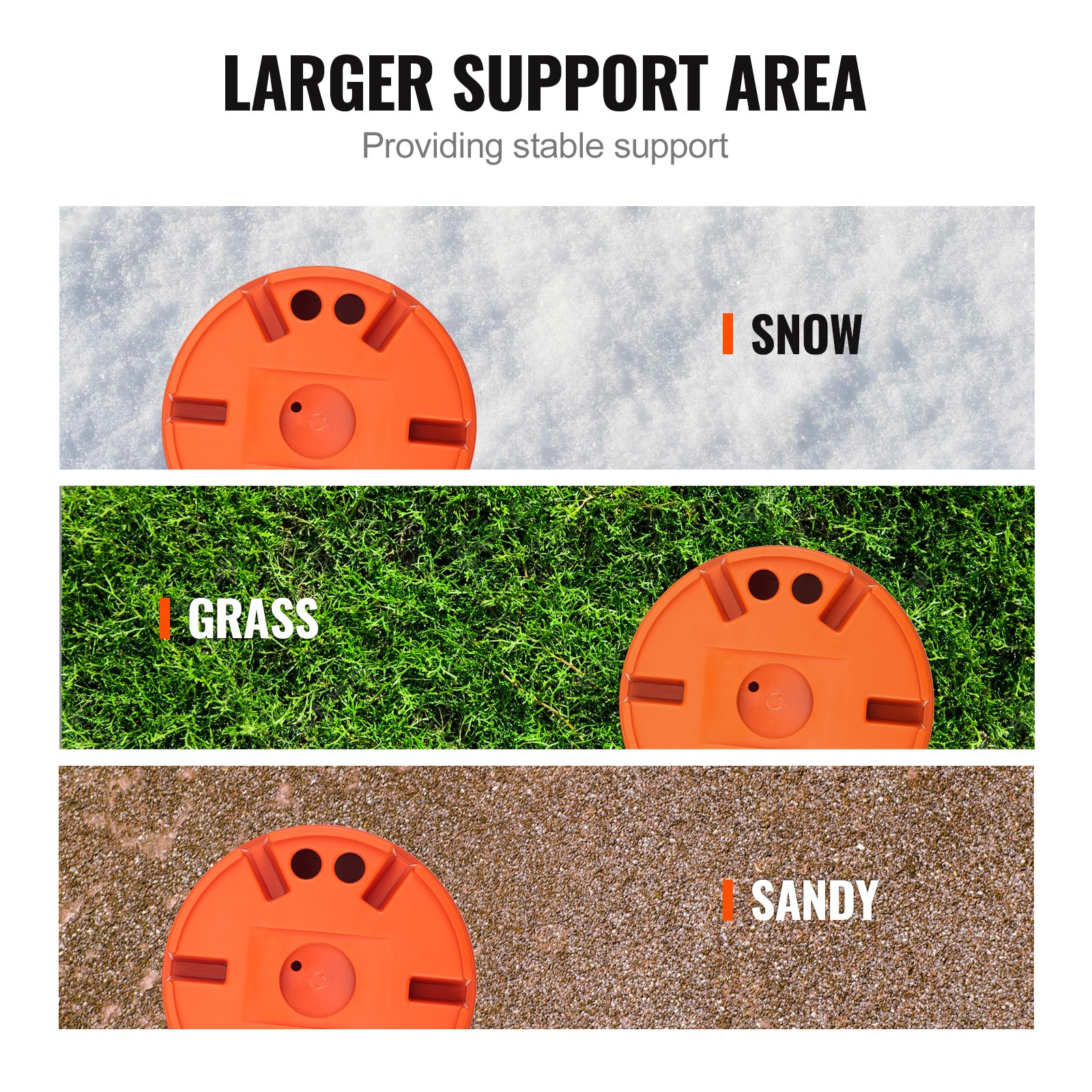 Trailer Jack Blocks 2-Pack 2000 lb Each RV Leveling & Stabilizer Blocks PP