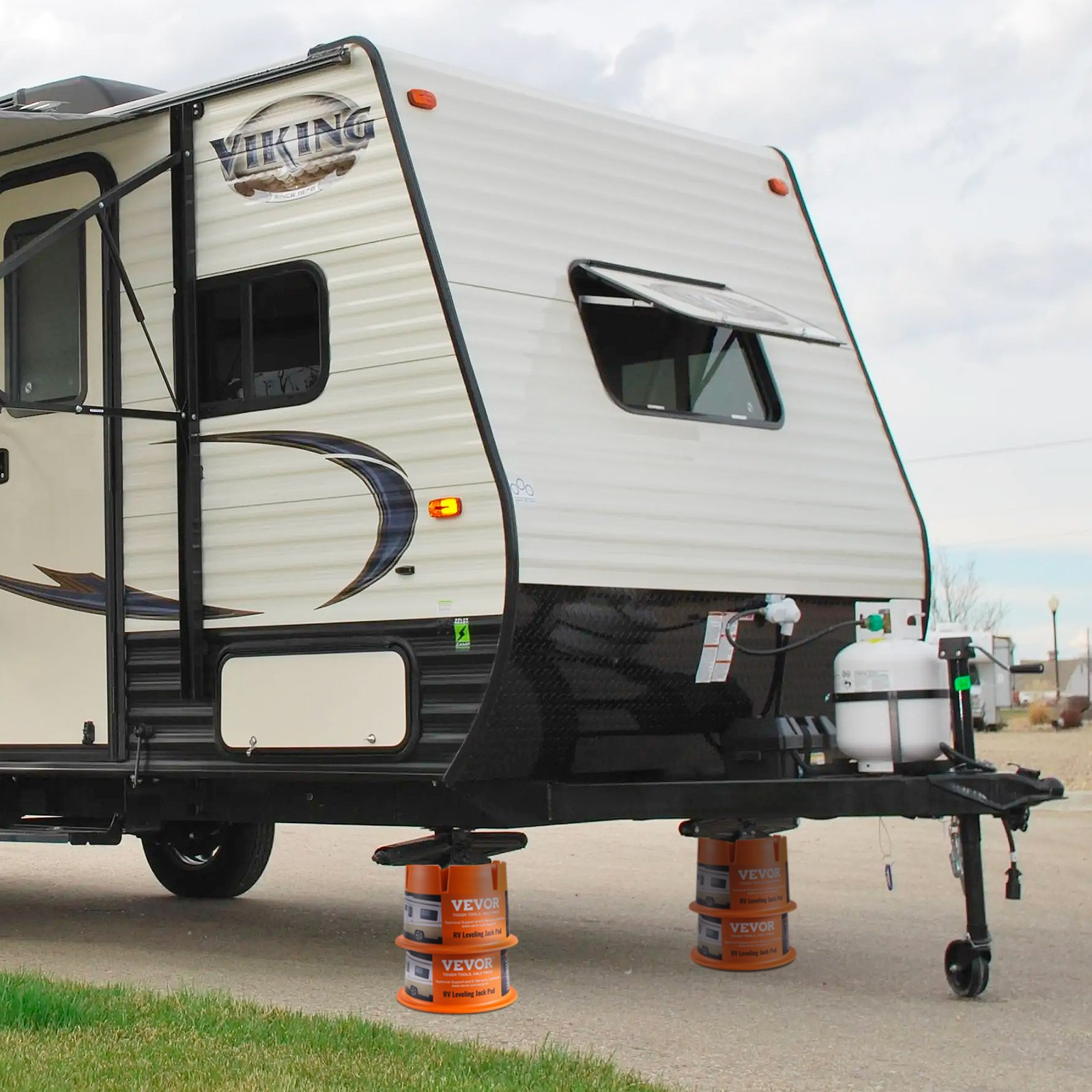 Trailer Jack Blocks 2-Pack 2000 lb Each RV Leveling & Stabilizer Blocks PP