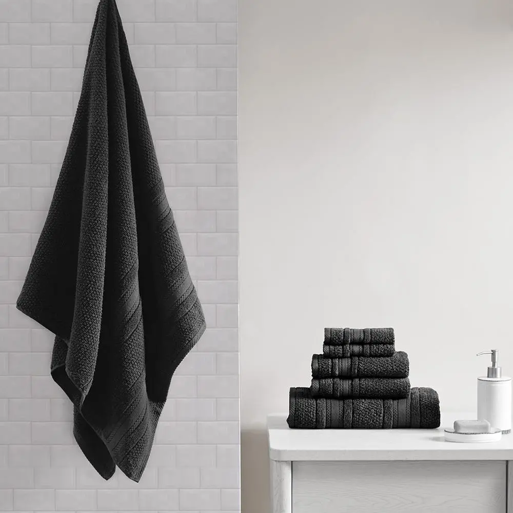 Quick-Dry Plush Cotton Bath Towel Six-Piece Set - view 1