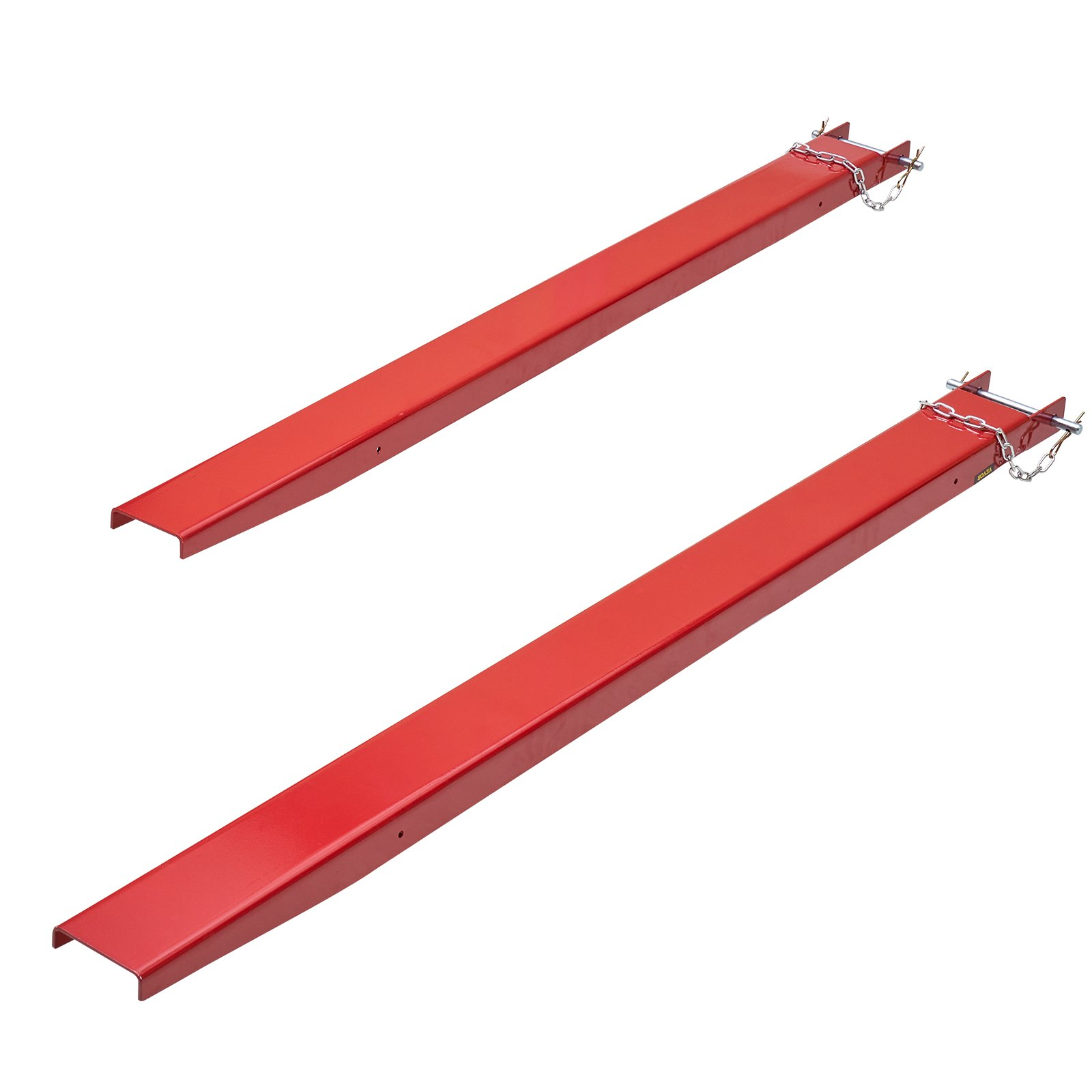Heavy Duty 82" Carbon Steel Pallet Fork Extensions for Forklift Trucks - Red, 1 - Picture 9 of 10