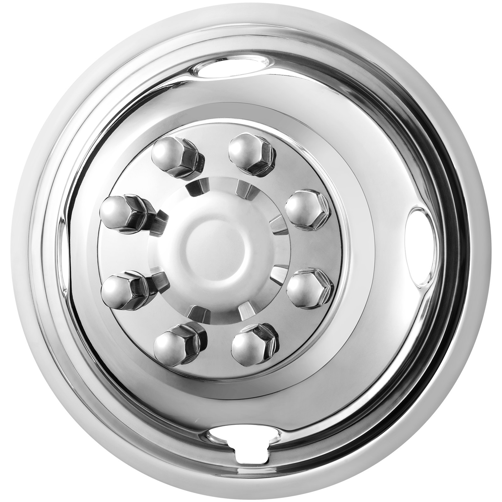 4PCS 16-inch Wheel Simulators 304 Stainless Steel Covers for Ford F350 1974-1998 - Picture 8 of 10