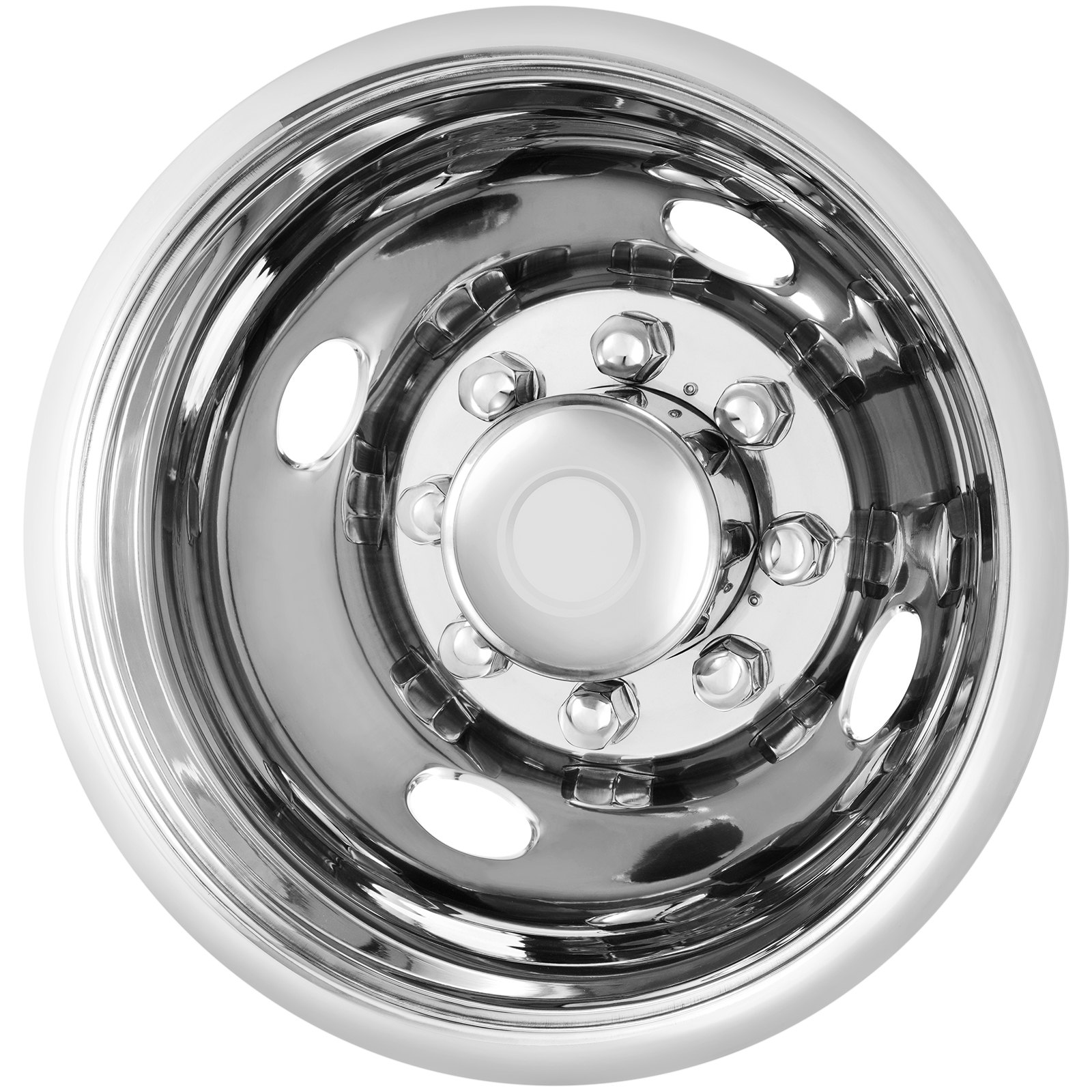 4PCS 16-inch Wheel Simulators 304 Stainless Steel Covers for Ford F350 1974-1998 - Picture 10 of 10