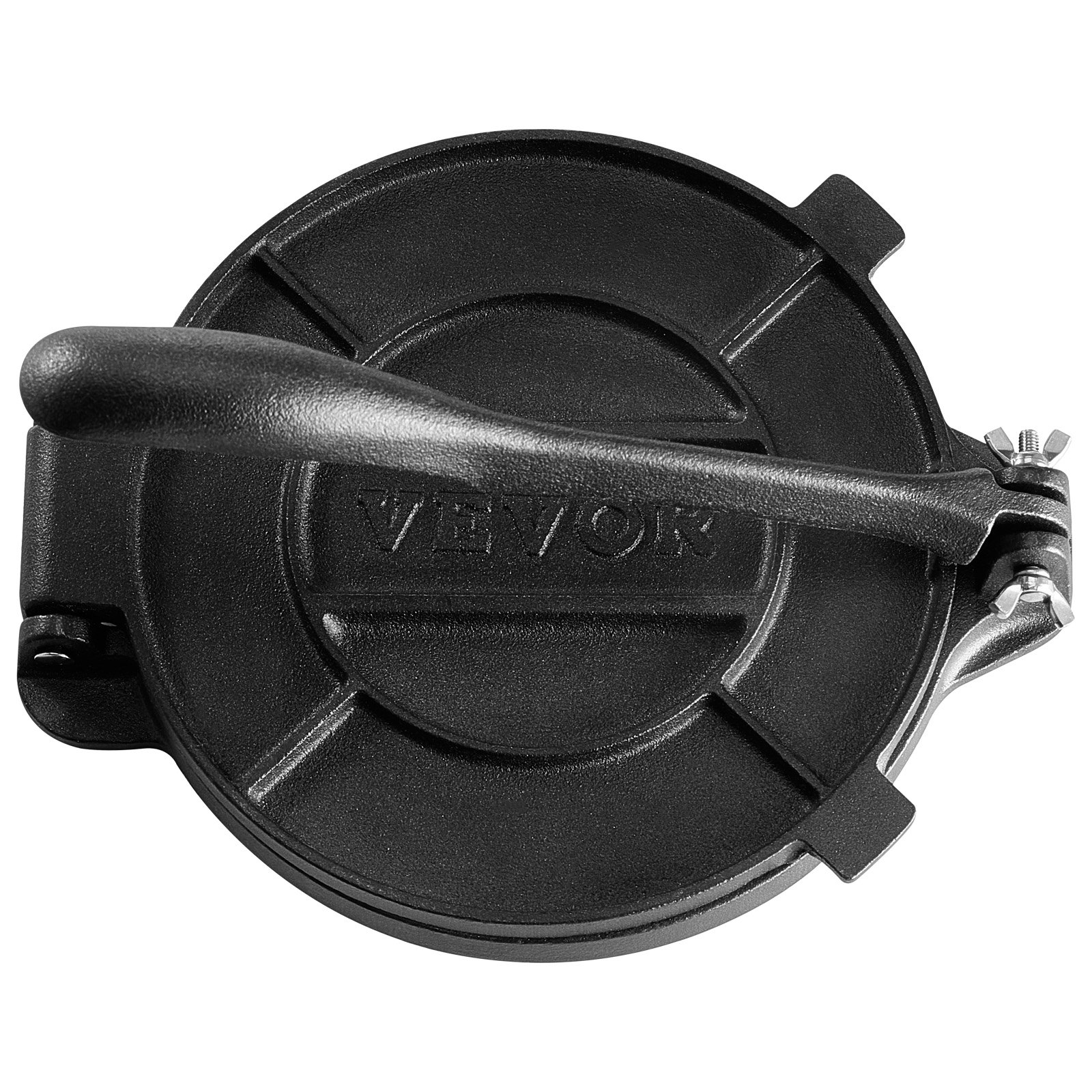 10" Gusseisen Tortilla Presse Schwerlast Roti Maker mit Backpapier Silber - Bild 8 von 10
