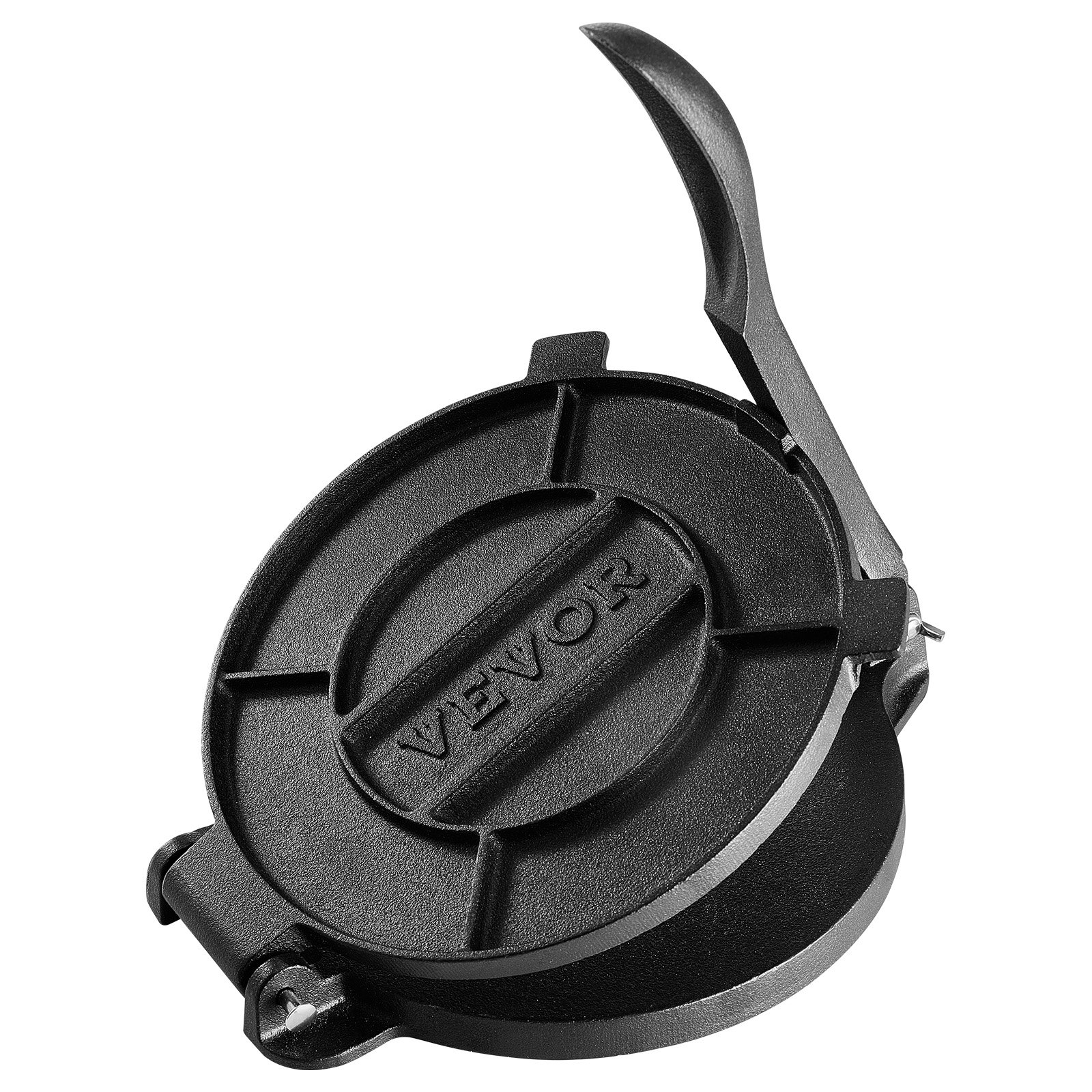 10" Gusseisen Tortilla Presse Schwerlast Roti Maker mit Backpapier Silber - Bild 9 von 10