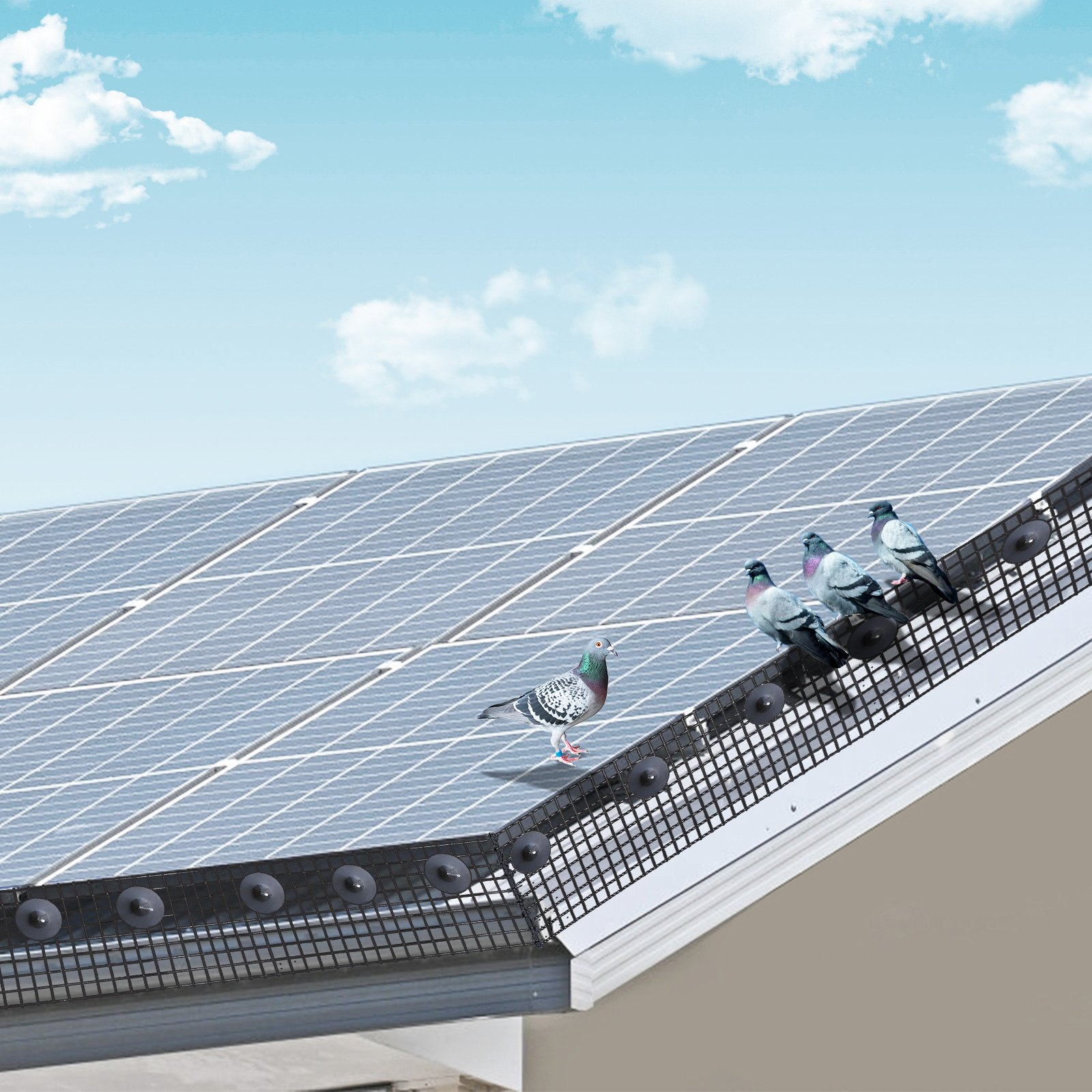 8 inch x 100ft Solar Panel Bird Guard, 1/2 inch Wire Roll Mesh