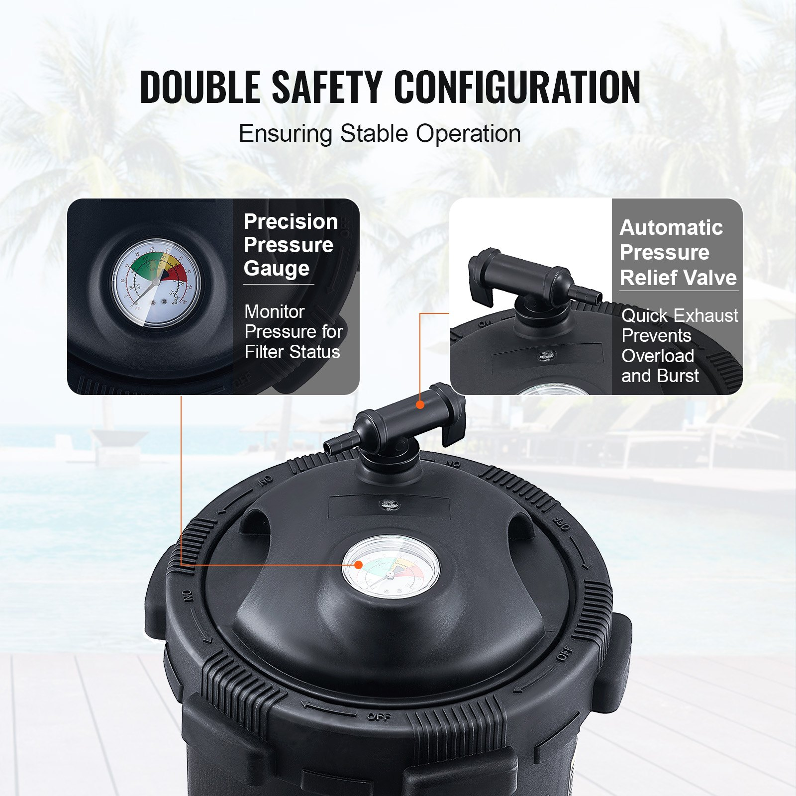 Cartridge Pool Filter, Inflatable Pool