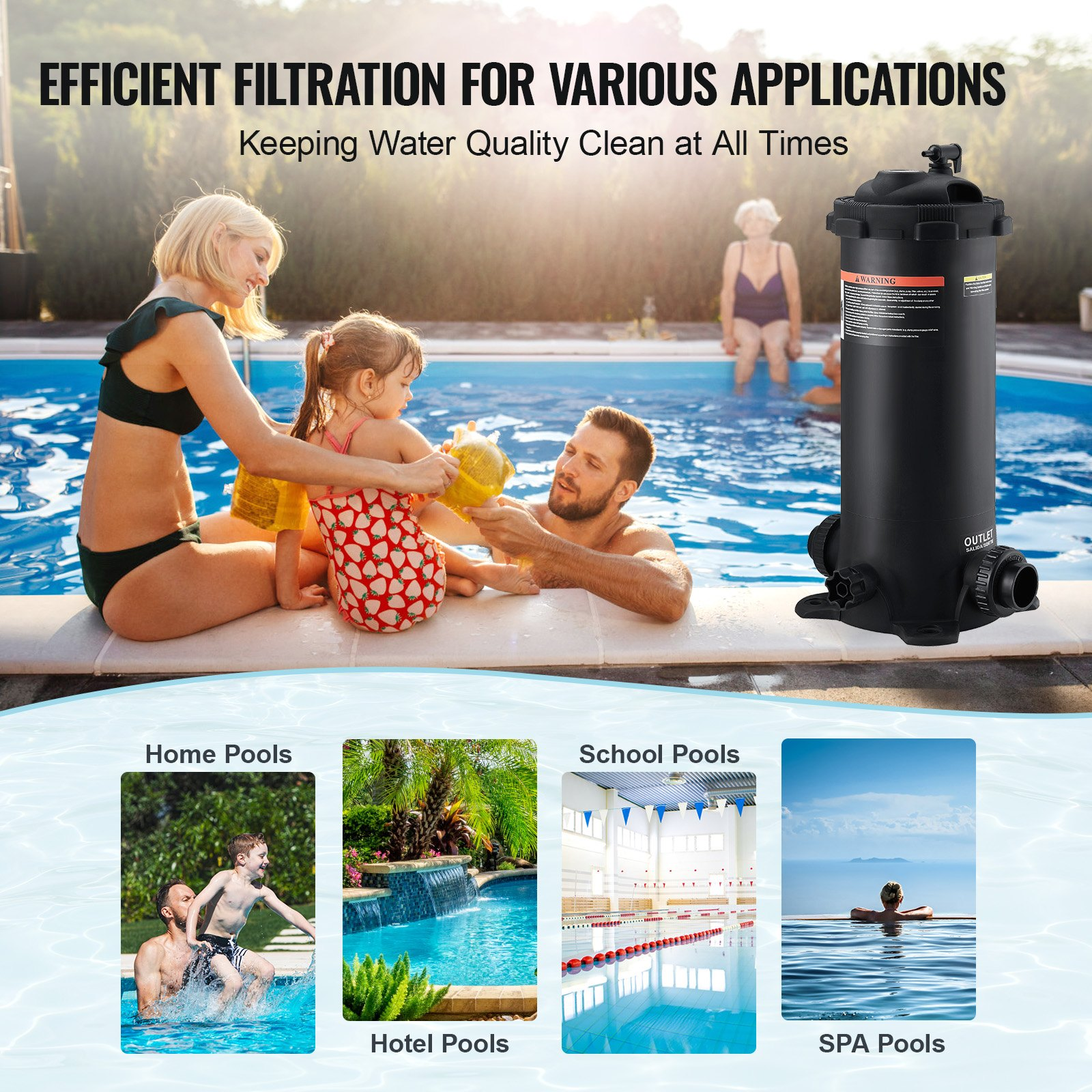 Cartridge Pool Filter, Inflatable Pool