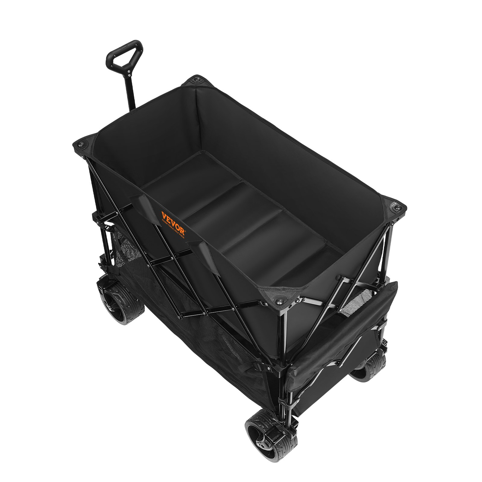 VEVOR Foldable Double Decker Wagon, 400L Collapsible Wagon Cart with All-Terrain