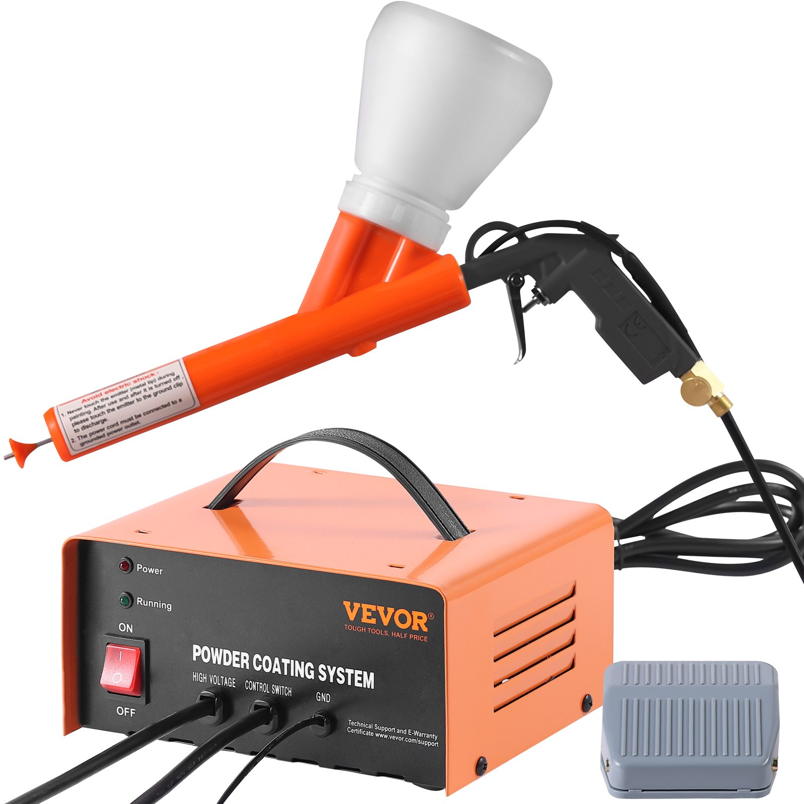 Powder Coating System - 50KV Electrostatic Output Powder Coating Kit for Home DI