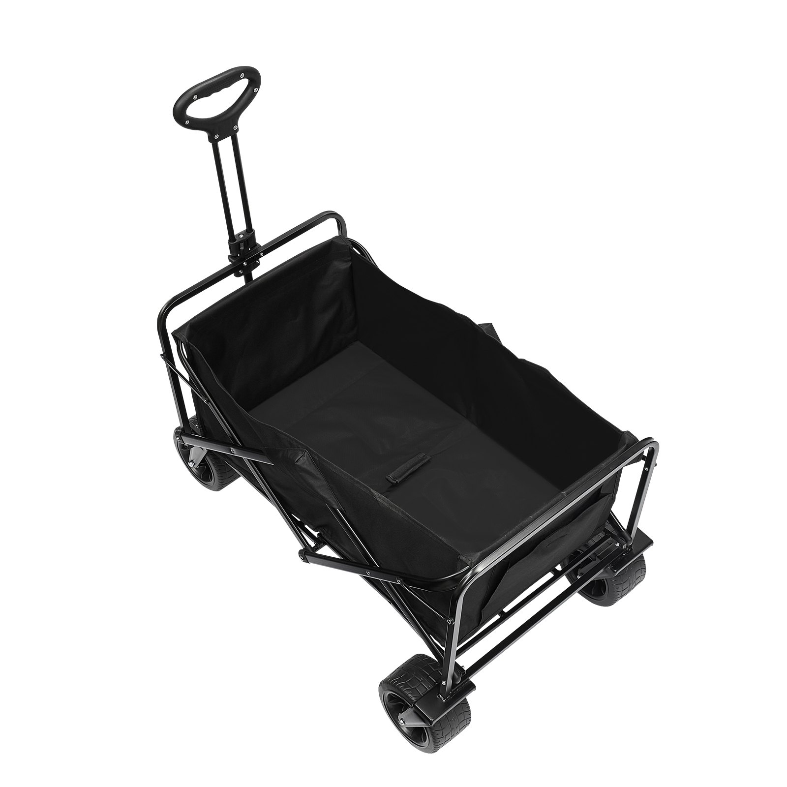 VEVOR Collapsible Folding Wagon, 3 cu.ft Beach Wagon Cart with All-Terrain Wheel