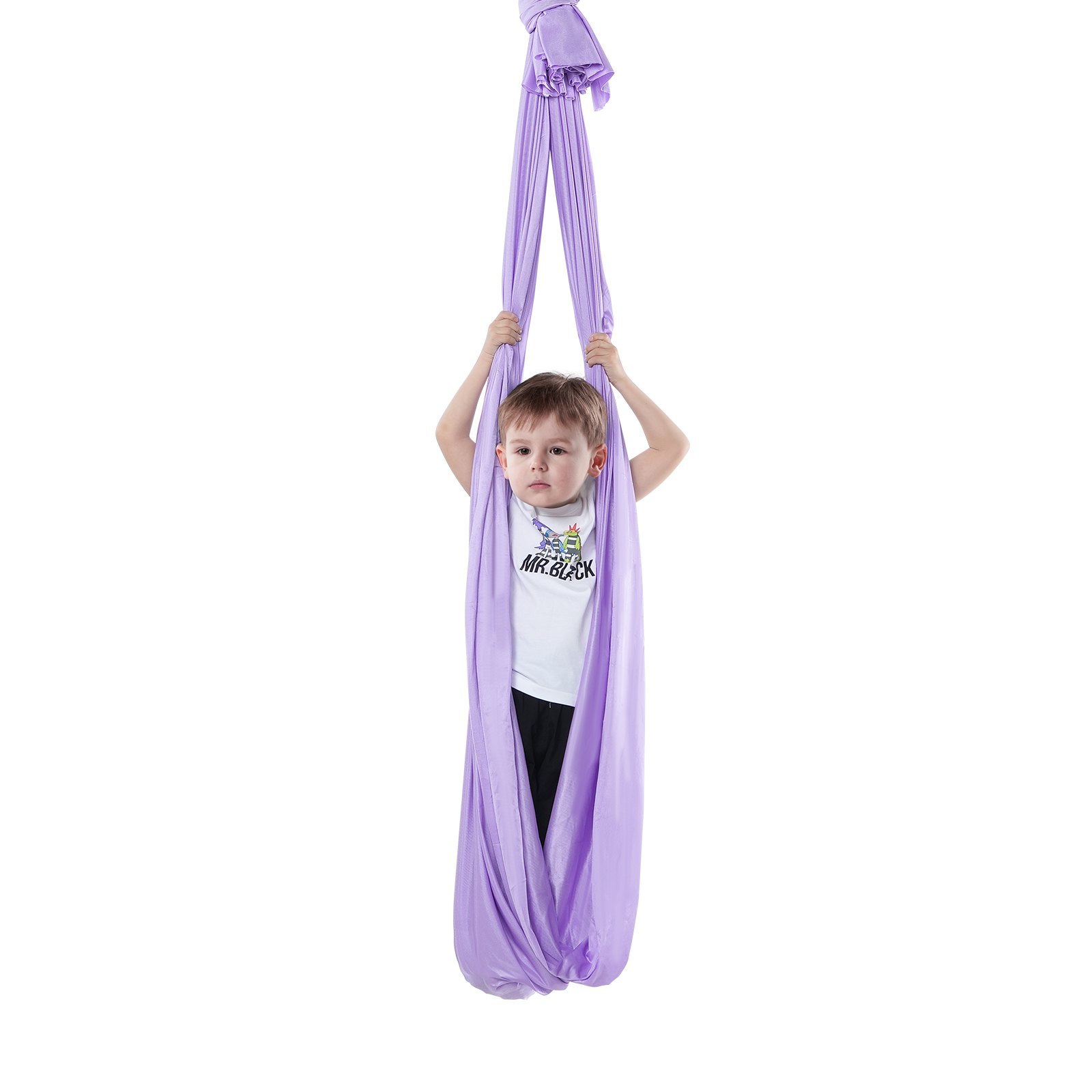 Sensory Swing for Kids, Purple - Therapy Swing for Children with Special Needs - Picture 10 of 12