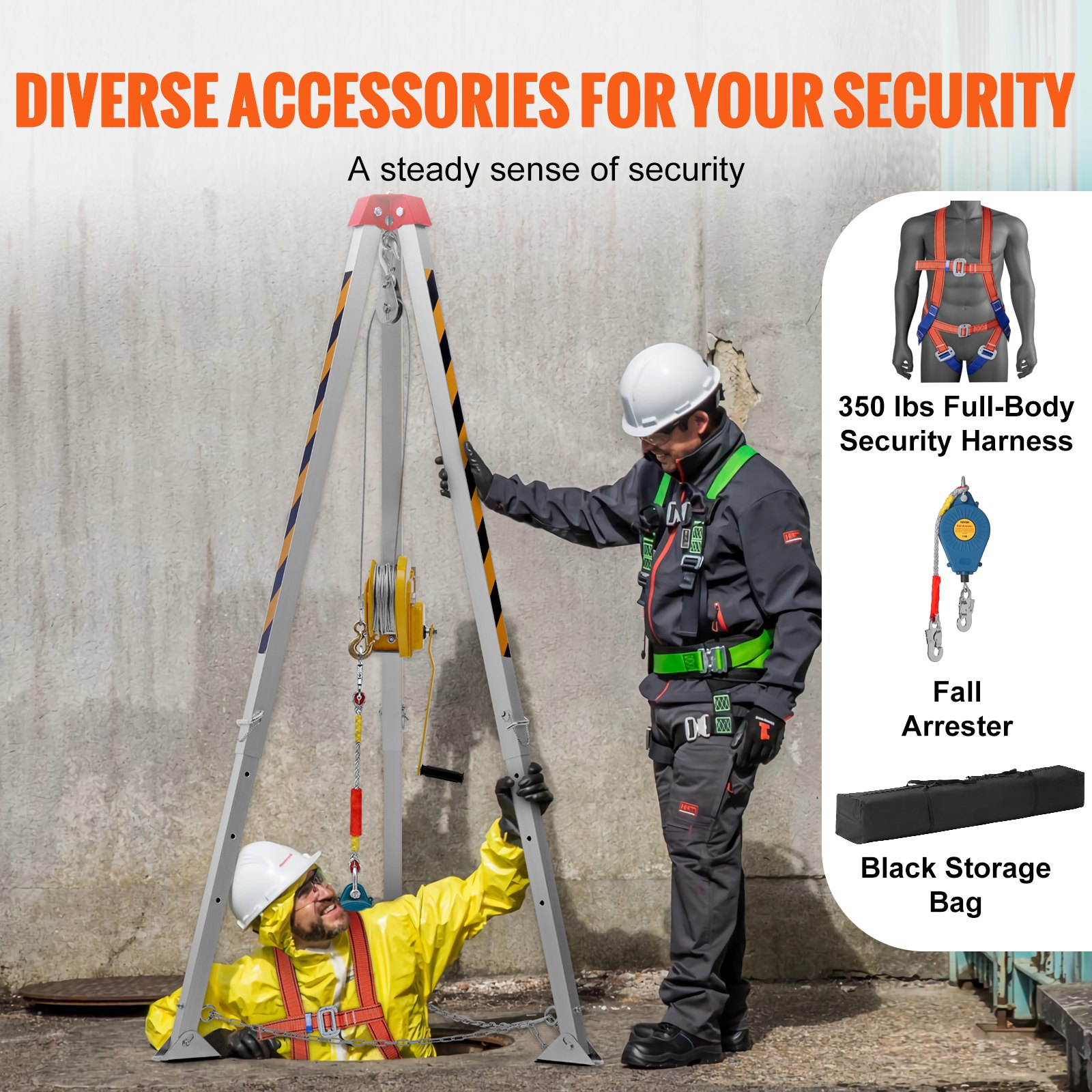 Confined Space Tripod Kit, Storage Bag