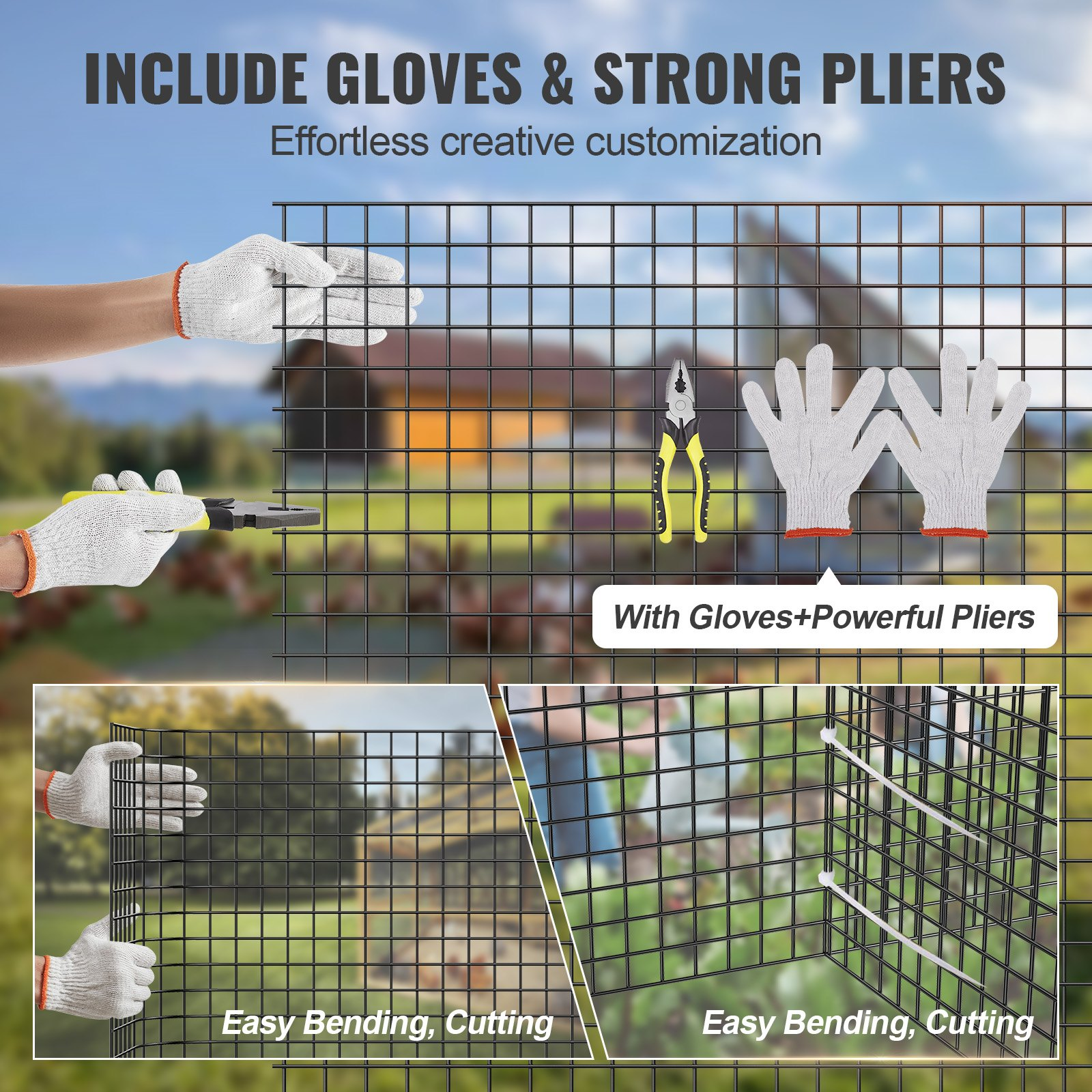 Hardware Cloth, 48'' x 100' Galvanized Wire Mesh Roll, Poultry Enclosures