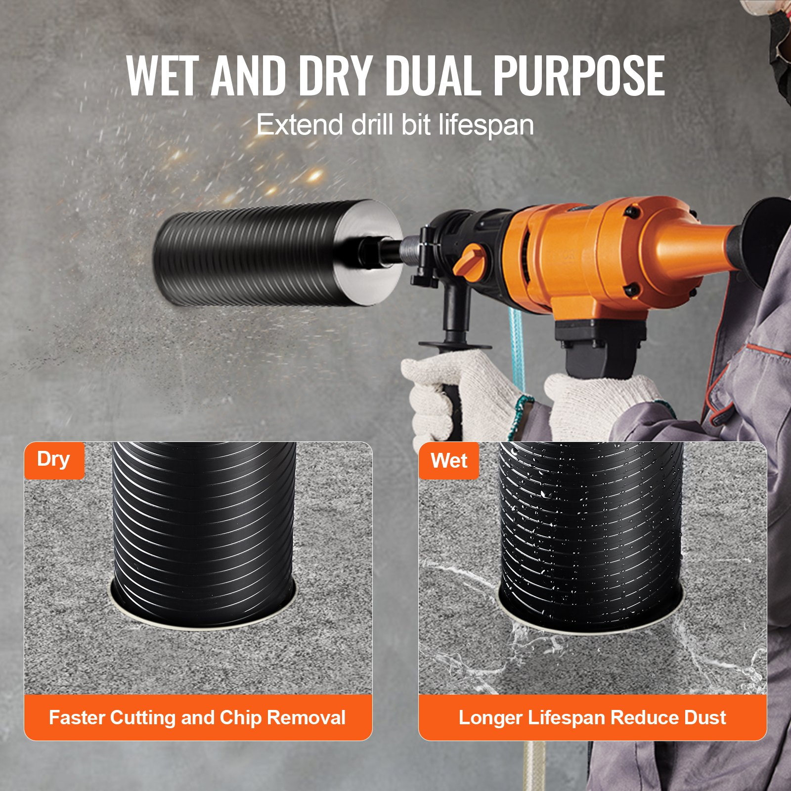 Core Drill Bit, Laser Welding