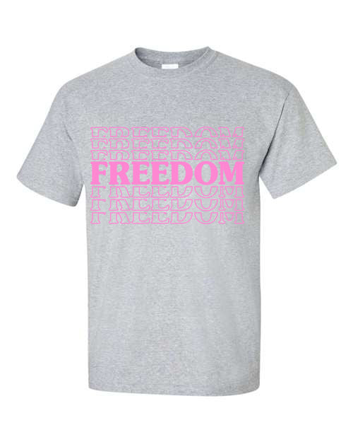 Freedom w/ Pink Letters T-Shirt
