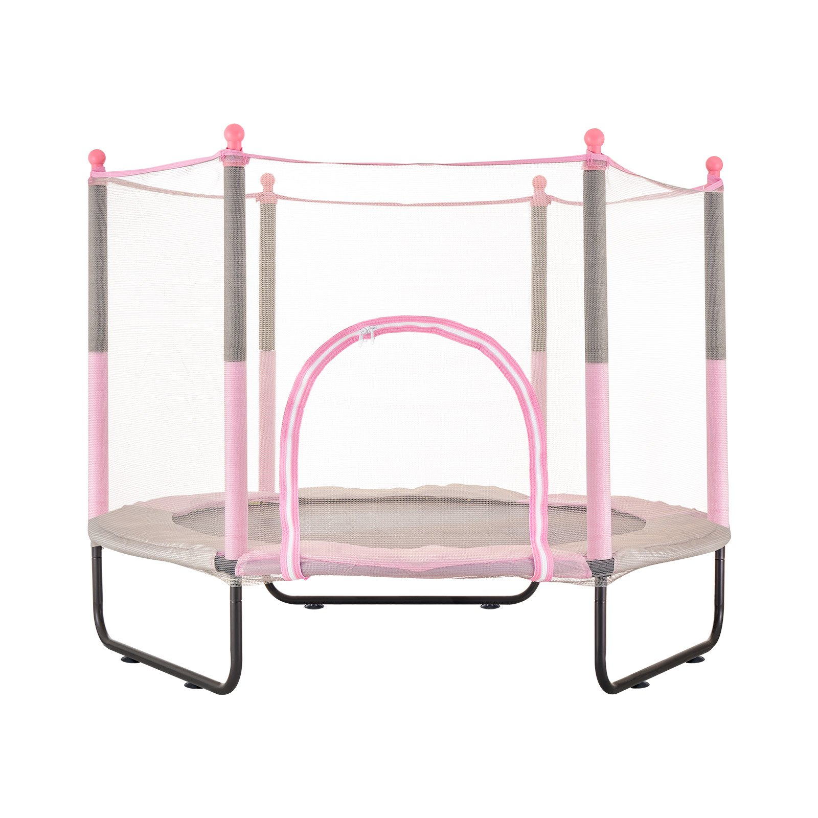 60" Indoor Outdoor Trampoline for Kids with Safety Net | Durable, Easy to Instal - Picture 9 of 10