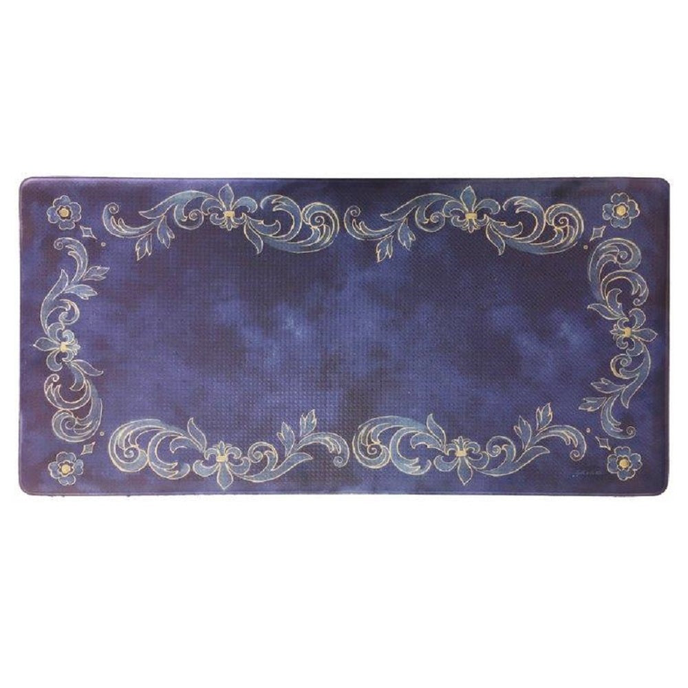 Tuscan Fleur Oversized 20"x39" Anti-Fatigue Embossed Floor Mat - Picture 2 of 4