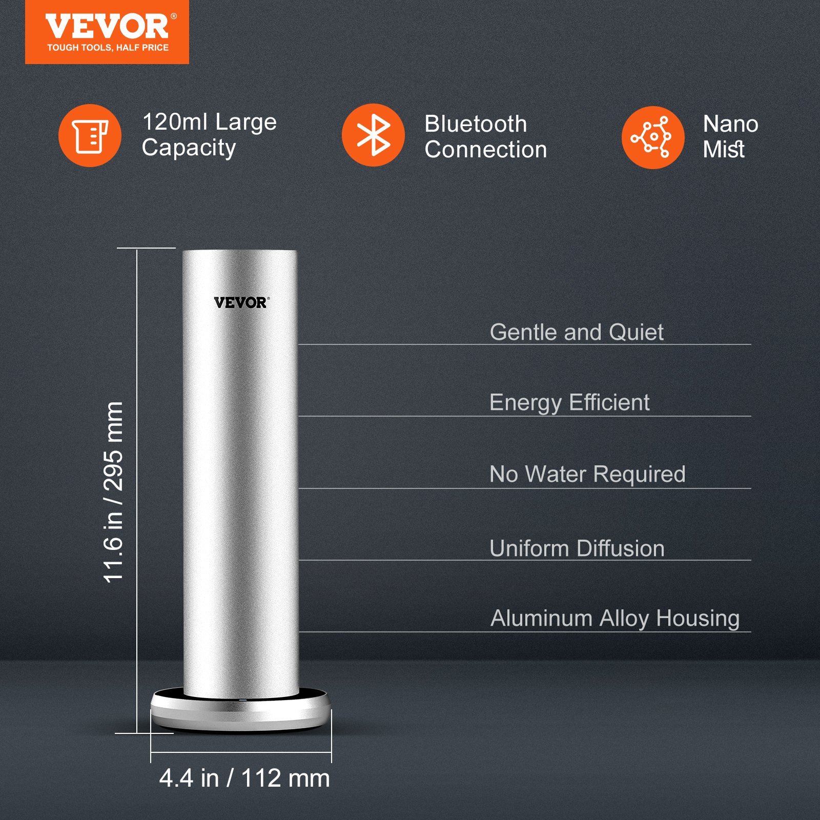 Scent Air Machine for Home, 120ml Bluetooth Smart Cold Air Diffuser, Hotel