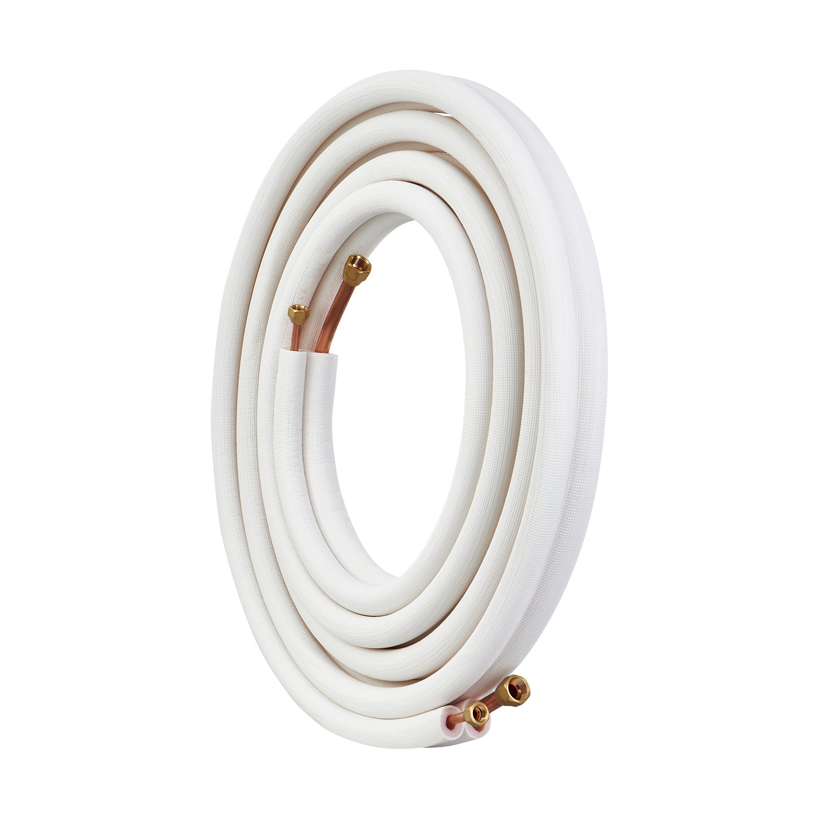 VEVOR 25FT Mini Split Line Set, 3/8" & 5/8" O.D Copper Pipes Tubing and Triple-L