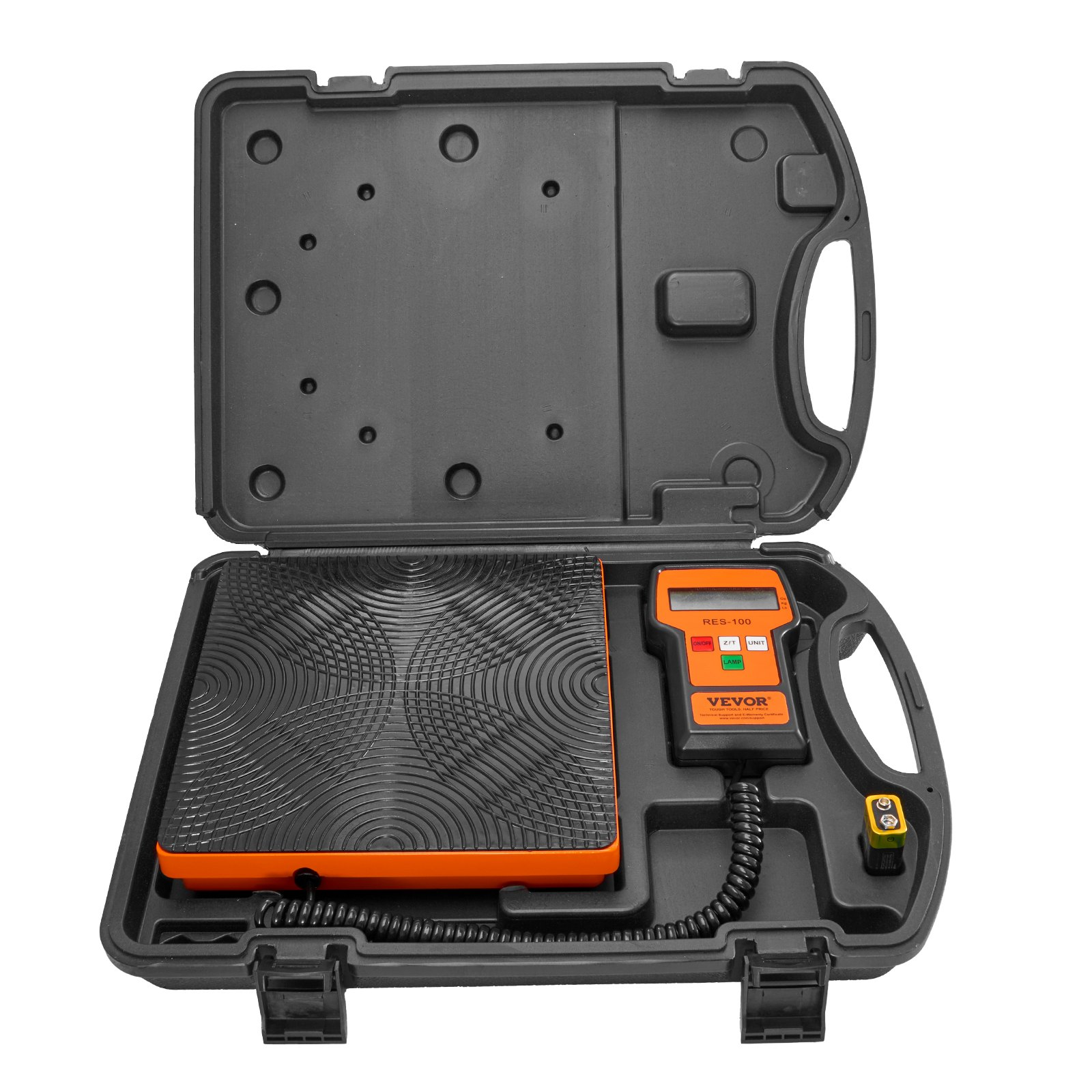 220 LBS Refrigerant Scale, 5g Precision, w/ Remote, for HVAC Charging/Recovery