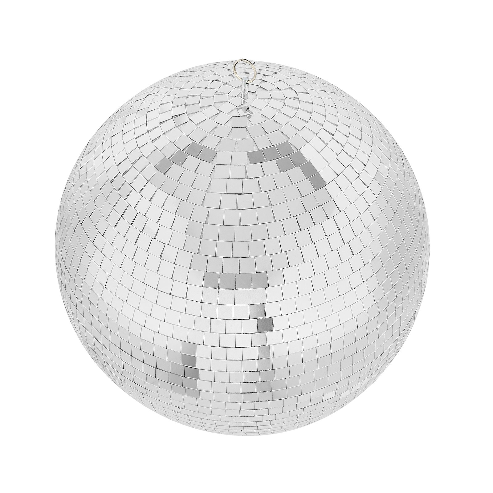 Mirror Disco Ball 20 In Silver Party Large Disco Ball with Hanging Ring