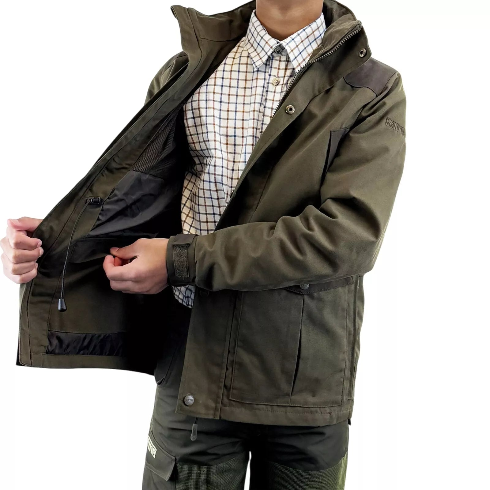 Kids Game Forrester Waterproof Jacket & Trouser Fishing Hunting Outdoor Raincoat - Picture 24 of 24